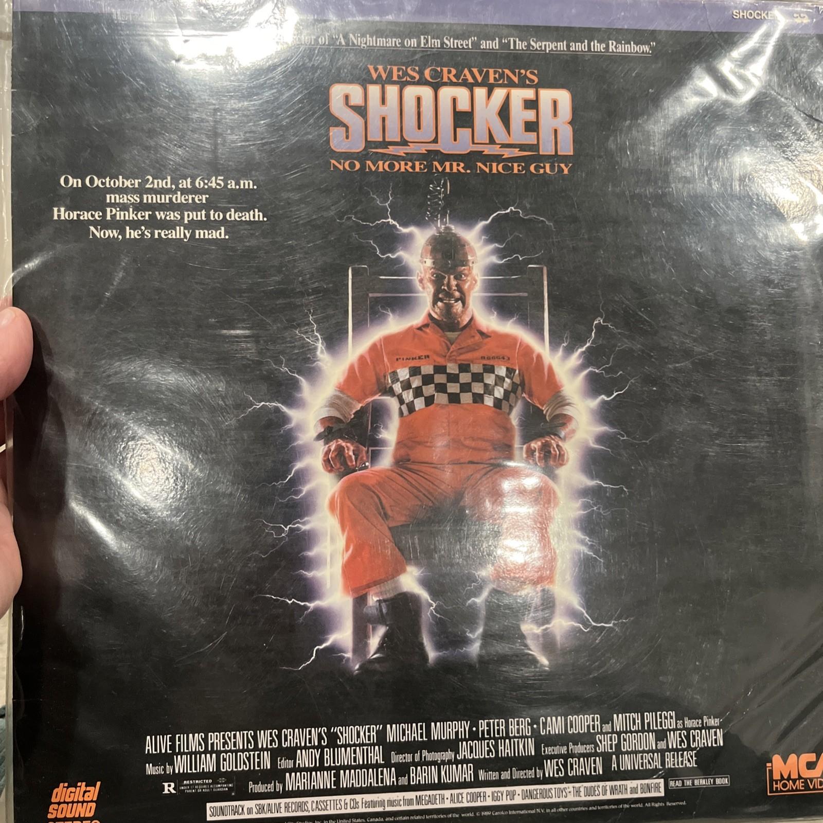 Shocker (Laserdisc, 1990) ☆*RARE*☆ Wes Craven