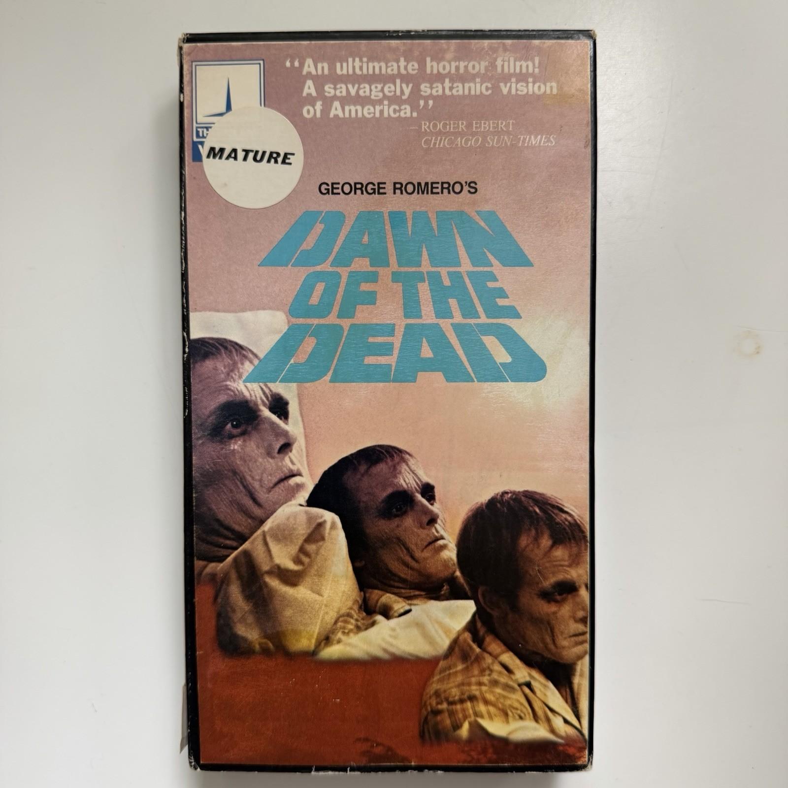 Dawn Of The Dead Rare Original 1st Edition VHS 1978 Thorn Emi George Romero
