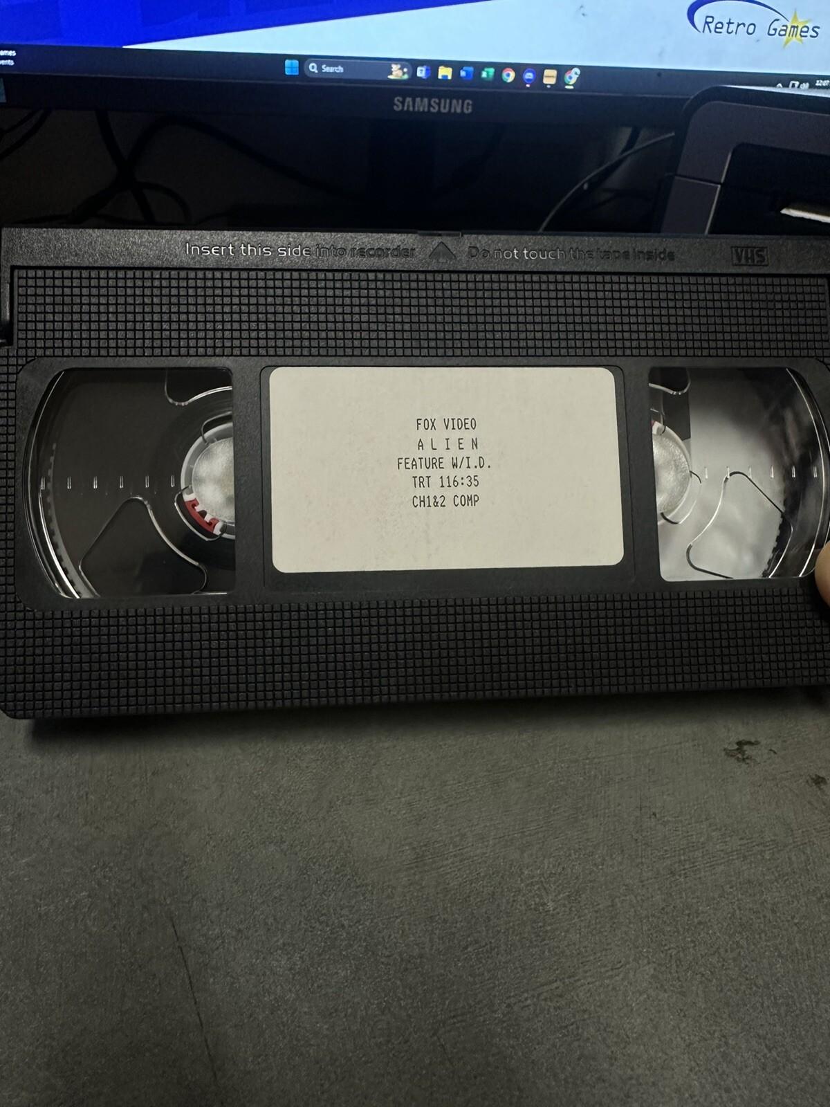 Alien (VHS, 1979) Fox Video Promo Screener Production Demo **RARE HTF**