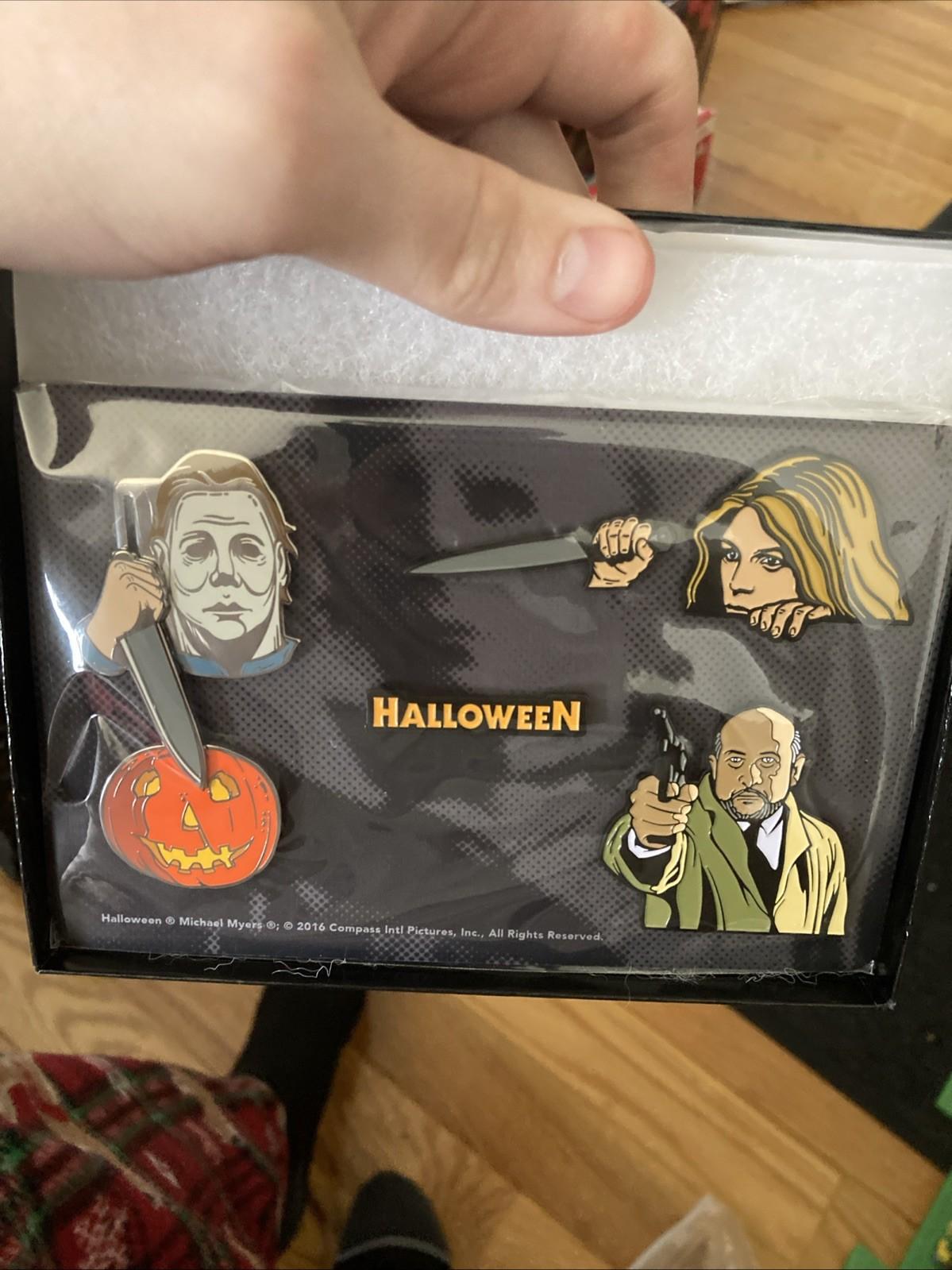 Halloween 1978 Creepy Co 2016 Collector's Enamel Pin Set Michael Myers Rare Cool