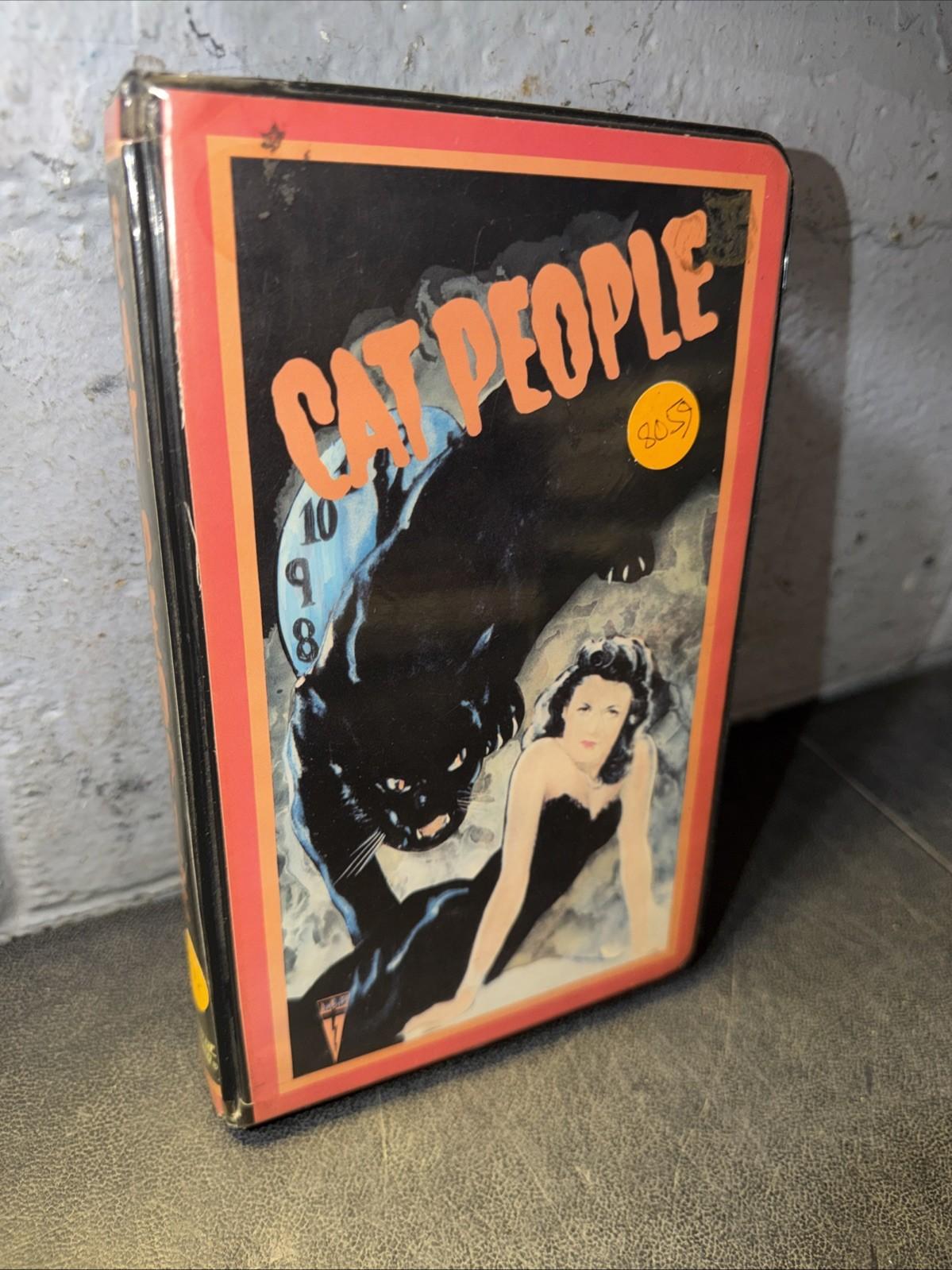 Vtg 1942 / 1980's King of Video CAT PEOPLE VHS Clamshell Horror Sci-Fi RARE