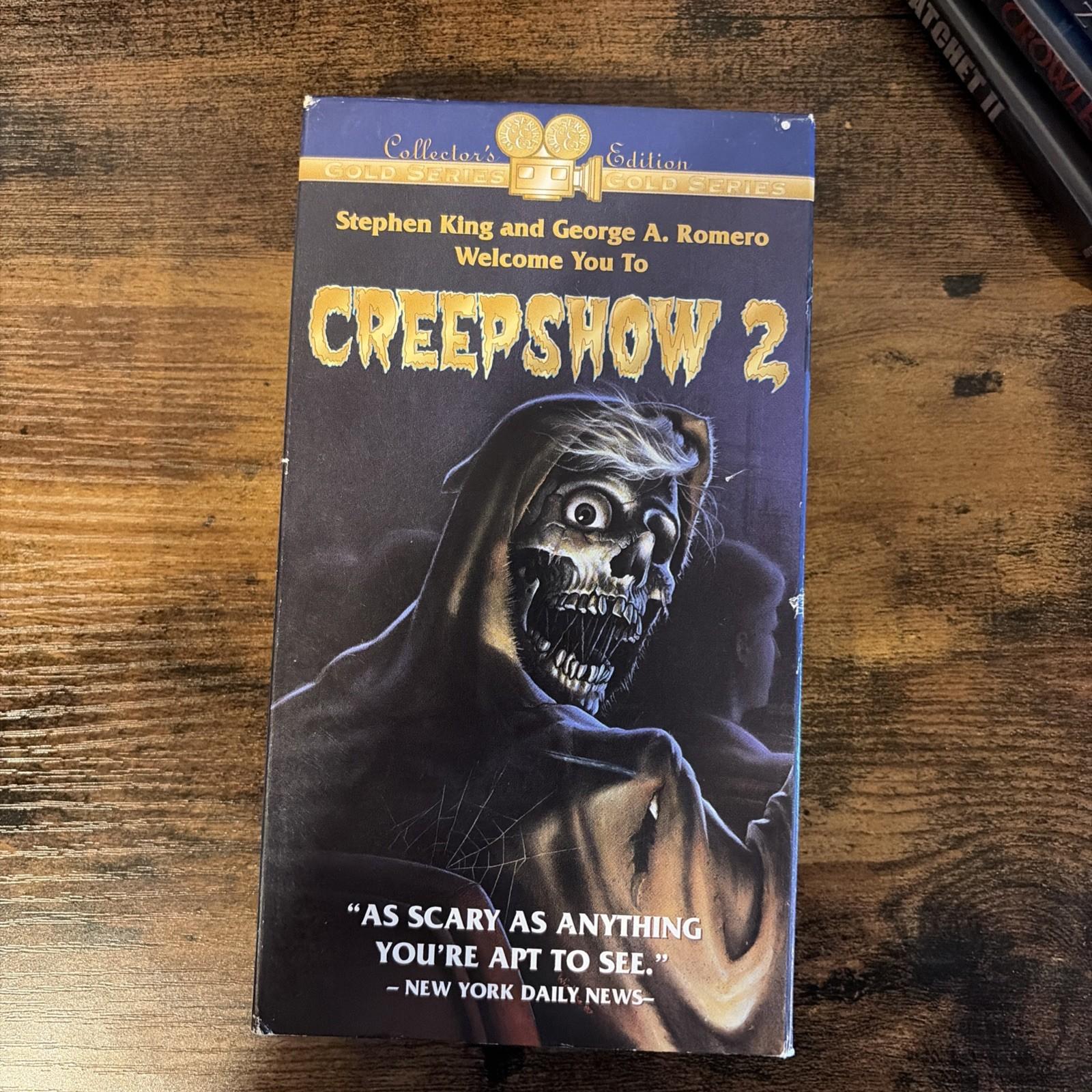 CREEPSHOW 2 1987 VHS GOLD SERIES 1995 R&G Starmaker New World Horror RARE Tape