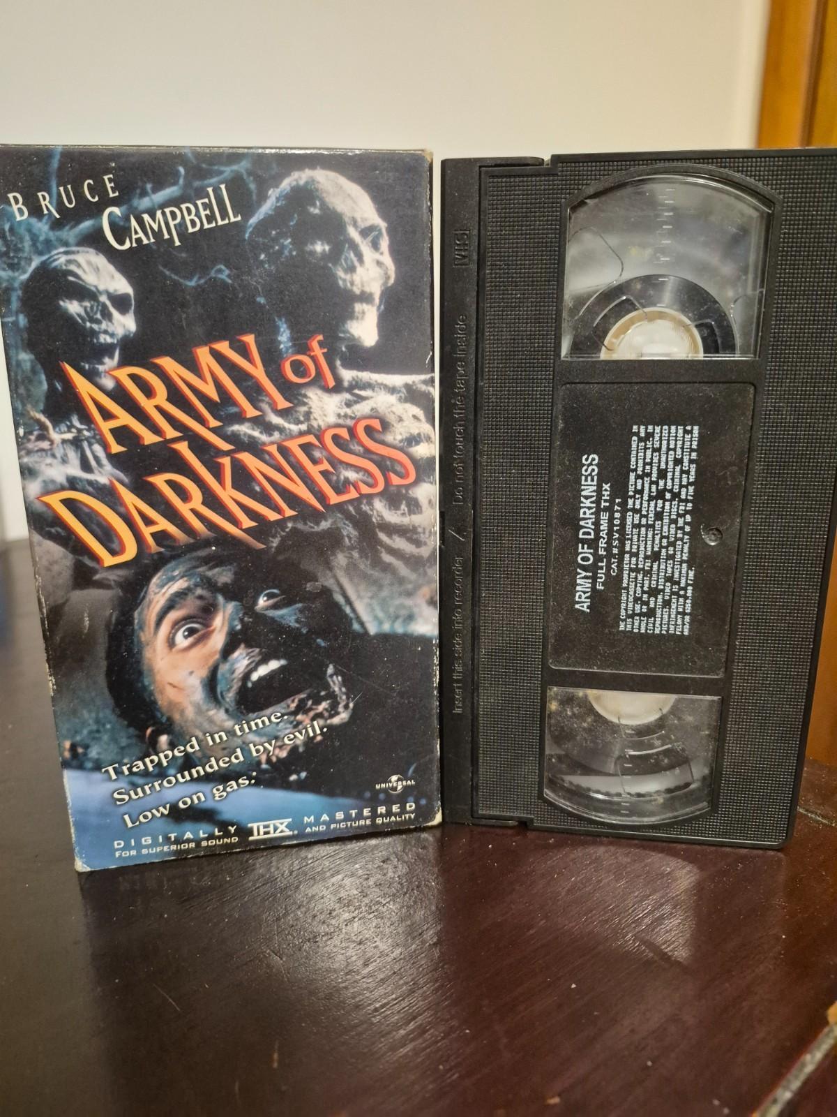 Rare THX/VHS Version 1992  Army of Darkness-Bruce Campbell-Sam Raimi Full Frame