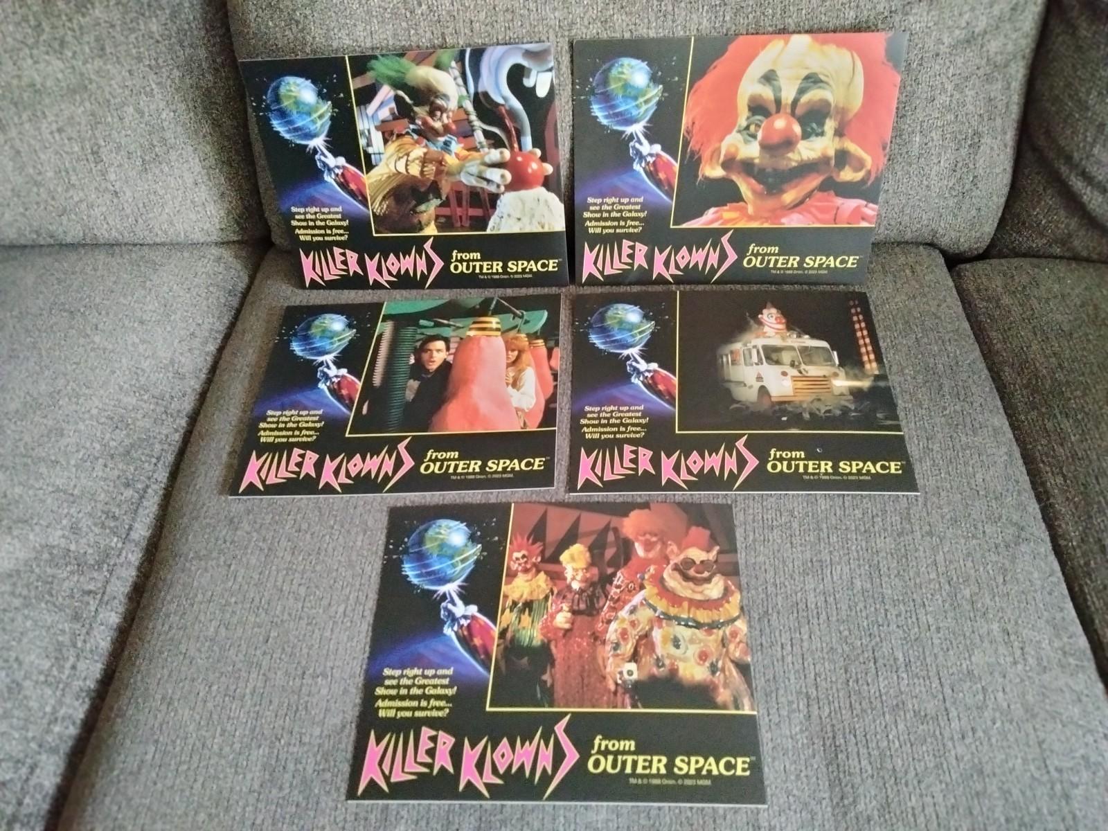 KILLER KLOWNS FROM OUTER SPACE 8×10 LOBBY CARD SET (Shout Factory) BRAND NEW