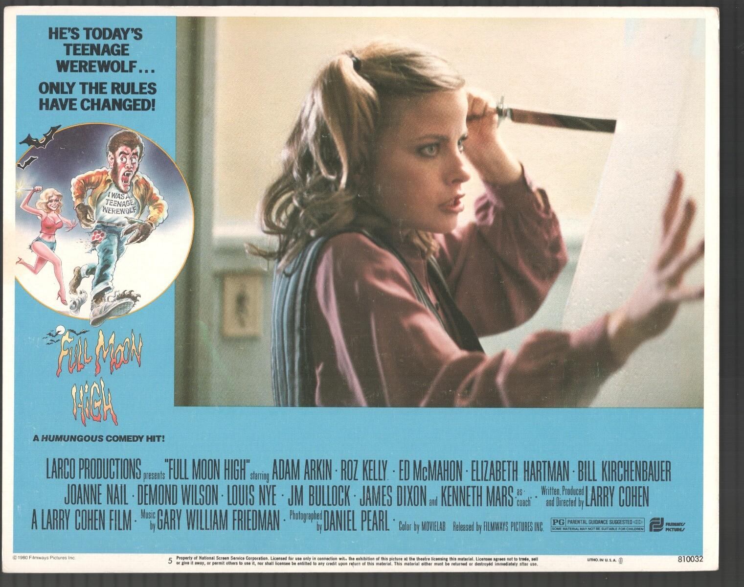 Full Moon High 11"x14" Lobby Card #5 Joanne Nail Horror