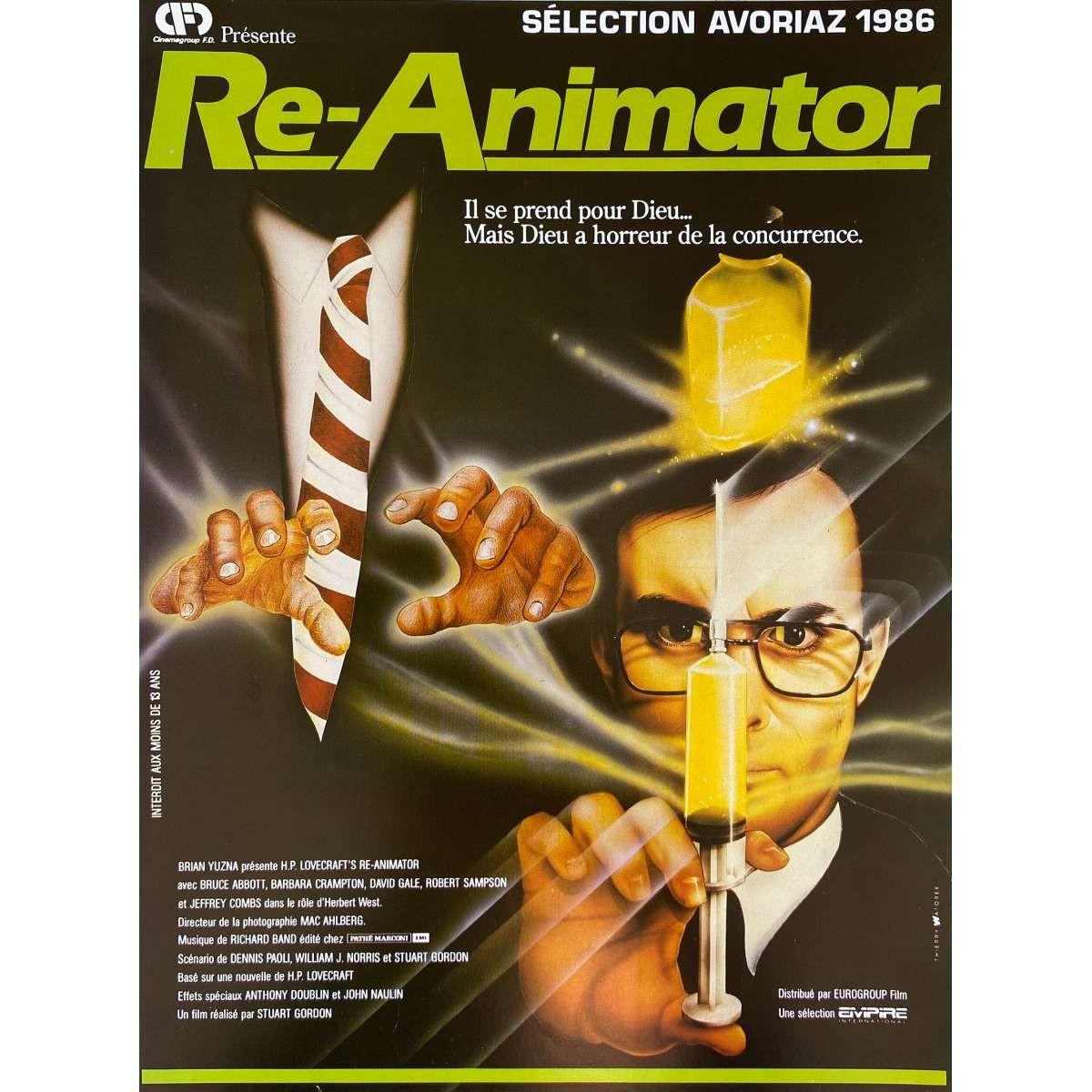 RE-ANIMATOR Original Herald  - 9x12 in. - 1985 - Reanimator, Stuart Gordon, Empi
