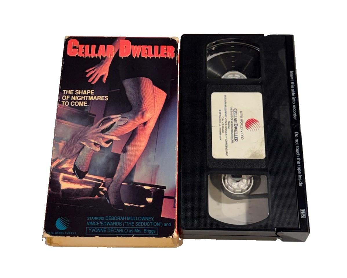Cellar Dweller VHS 1988 New World Video Tested Horror Deborah Mullowney