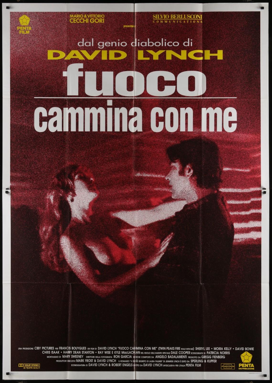 Twin Peaks Fire Walk With Me 1992 55x79 Italian Poster David Lynch Sheryl Lee