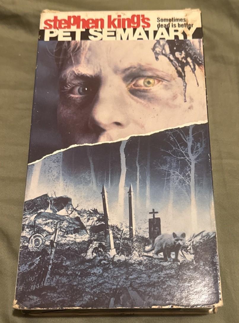 Pet Sematary (1989) VHS Stephen King Horror Paramount Original Release