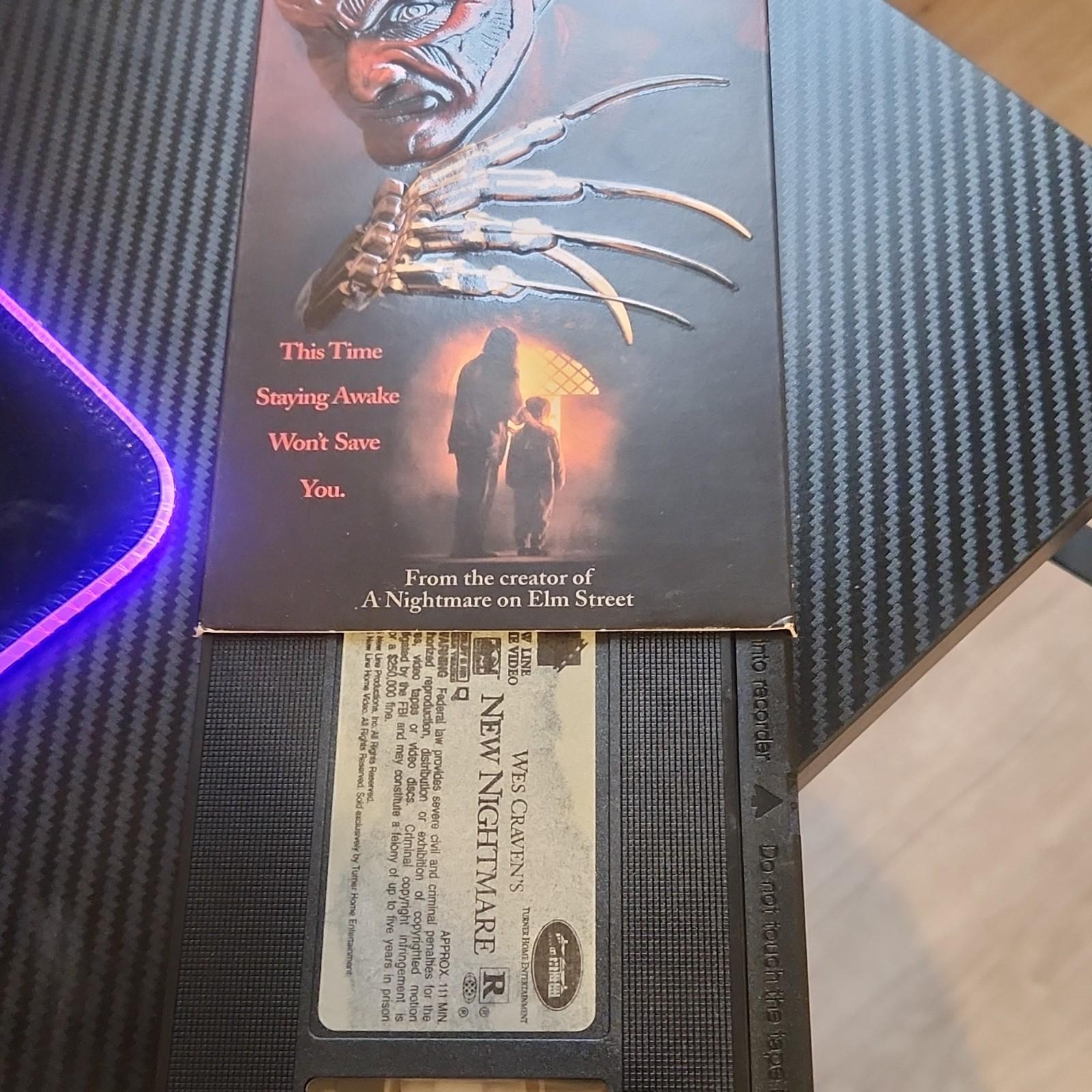 New Line Productions Wes Craven's New Nightmare VHS 1994 Horror Robert Englund