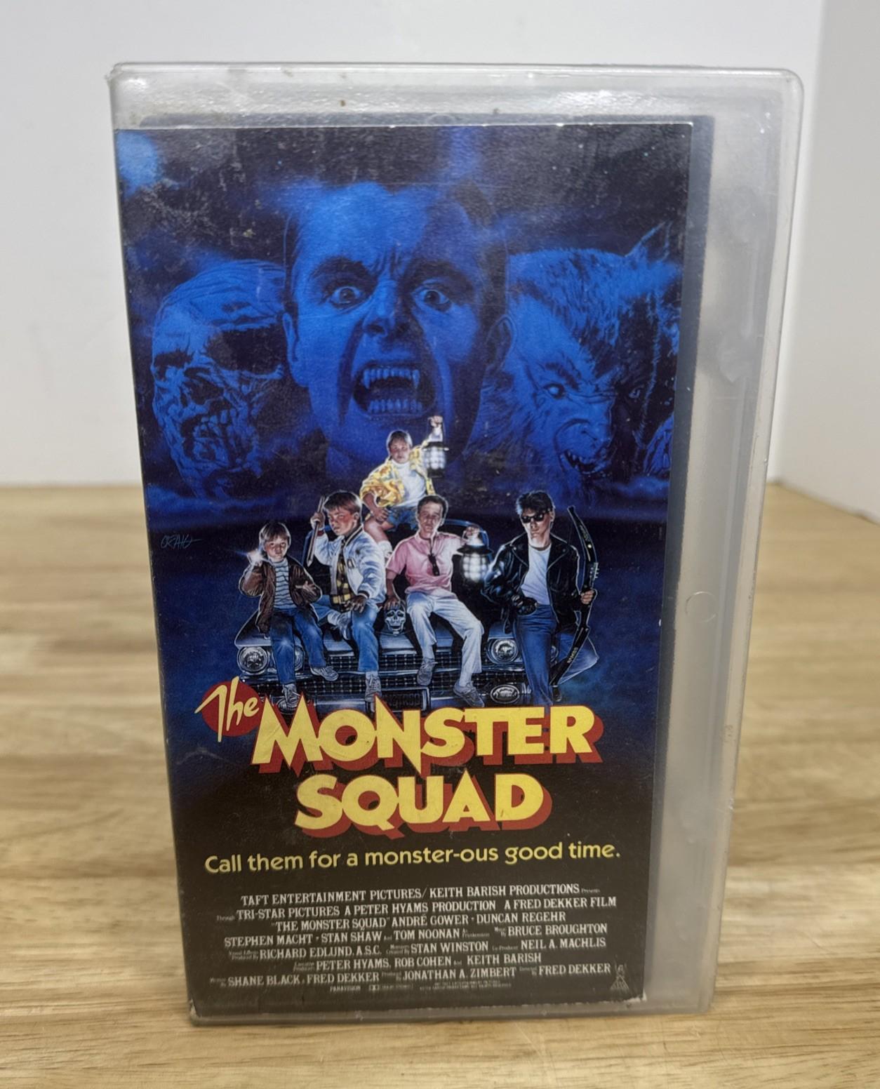 The Monster Squad VHS Tape 1987 Vestron Video 80s Monsters Horror Classic