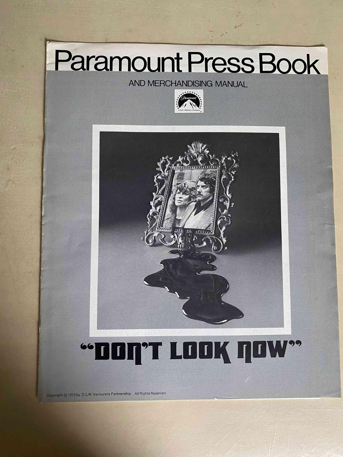 Don't Look Now Pressbook 1973 Julie Christie, Donald Sutherland, Nicholas Roeg!