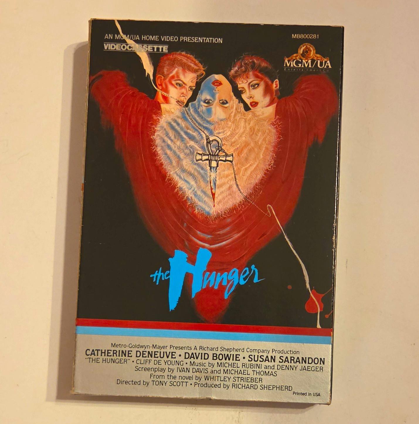The Hunger BETAMAX 1983 MGM/UA Big Box Original Rare Cult Horror David Bowie