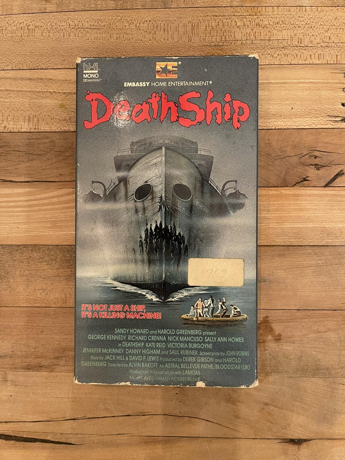 Death Ship (VHS) Cassette 1980/86 Embassy. George Kennedy, Richard Crenna
