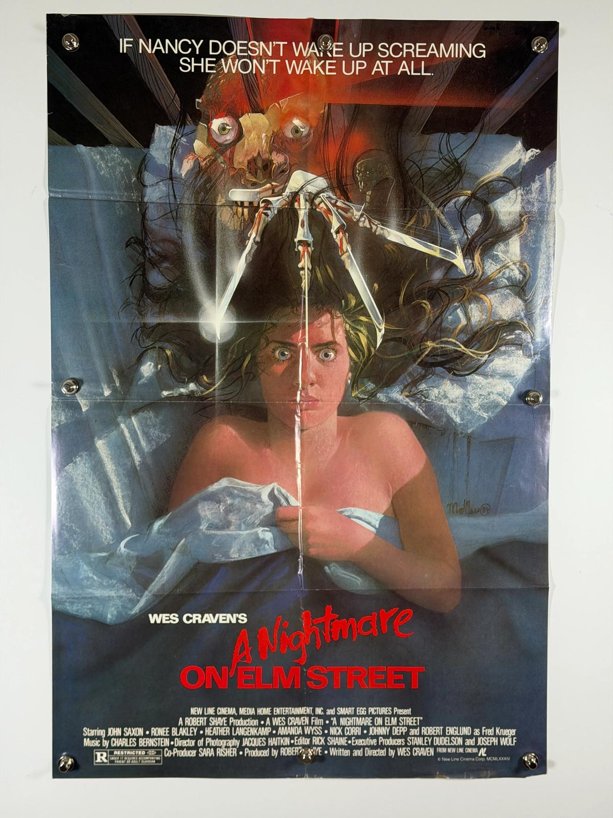 A Nightmare on Elm Street 1984 Original Movie Poster 27x41 SS Rolled Wes Craven