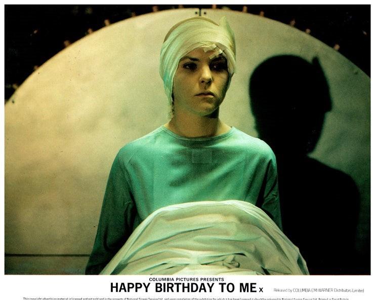 Happy Birthday to Me Original Lobby Card Melissa Sue Anderson 1981 Cult Horror