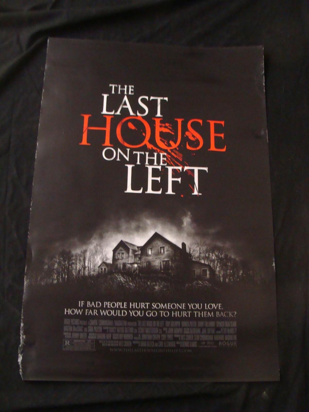 LAST HOUSE ON THE LEFT movie poster TONY GOLDWYN SARA PAXTON Original DS One she