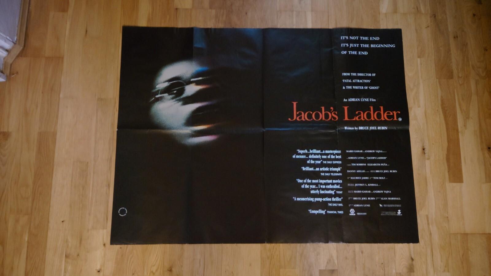 'JACOB'S LADDER'  1990 Original First Release UK Quad Cinema Film Poster. 
