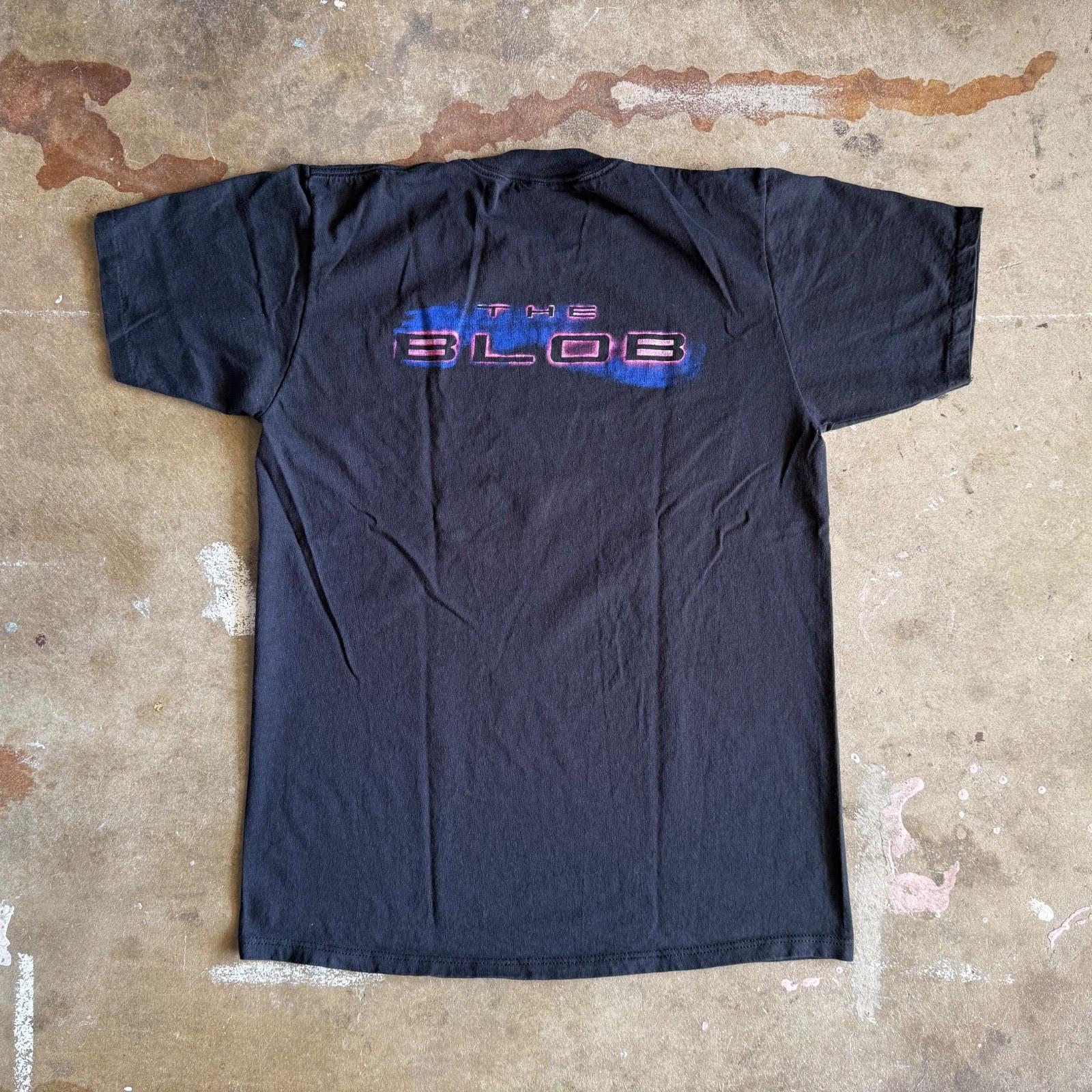 1988 VINTAGE 80s THE BLOB HORROR MOVIE PROMO T-SHIRT SZ M "TERROR HAS NO SHAPE"