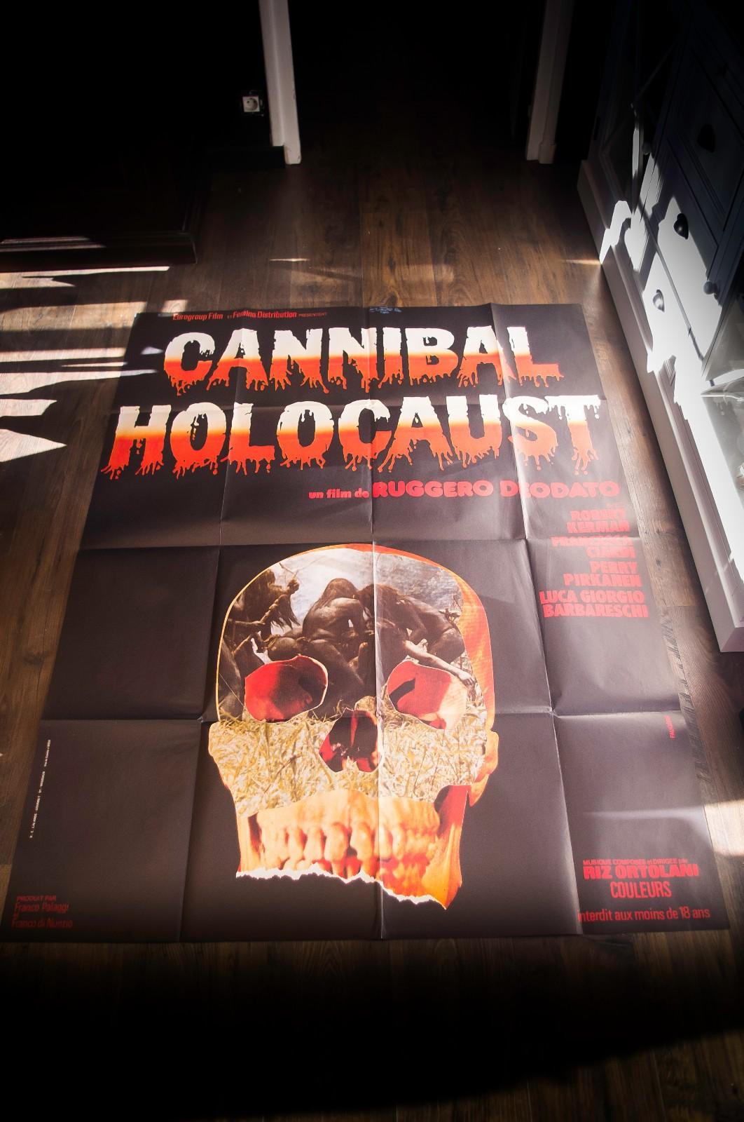 CANNIBAL HOLOCAUST 💀 Deodato Large French Vintage Movie Poster Original 1980