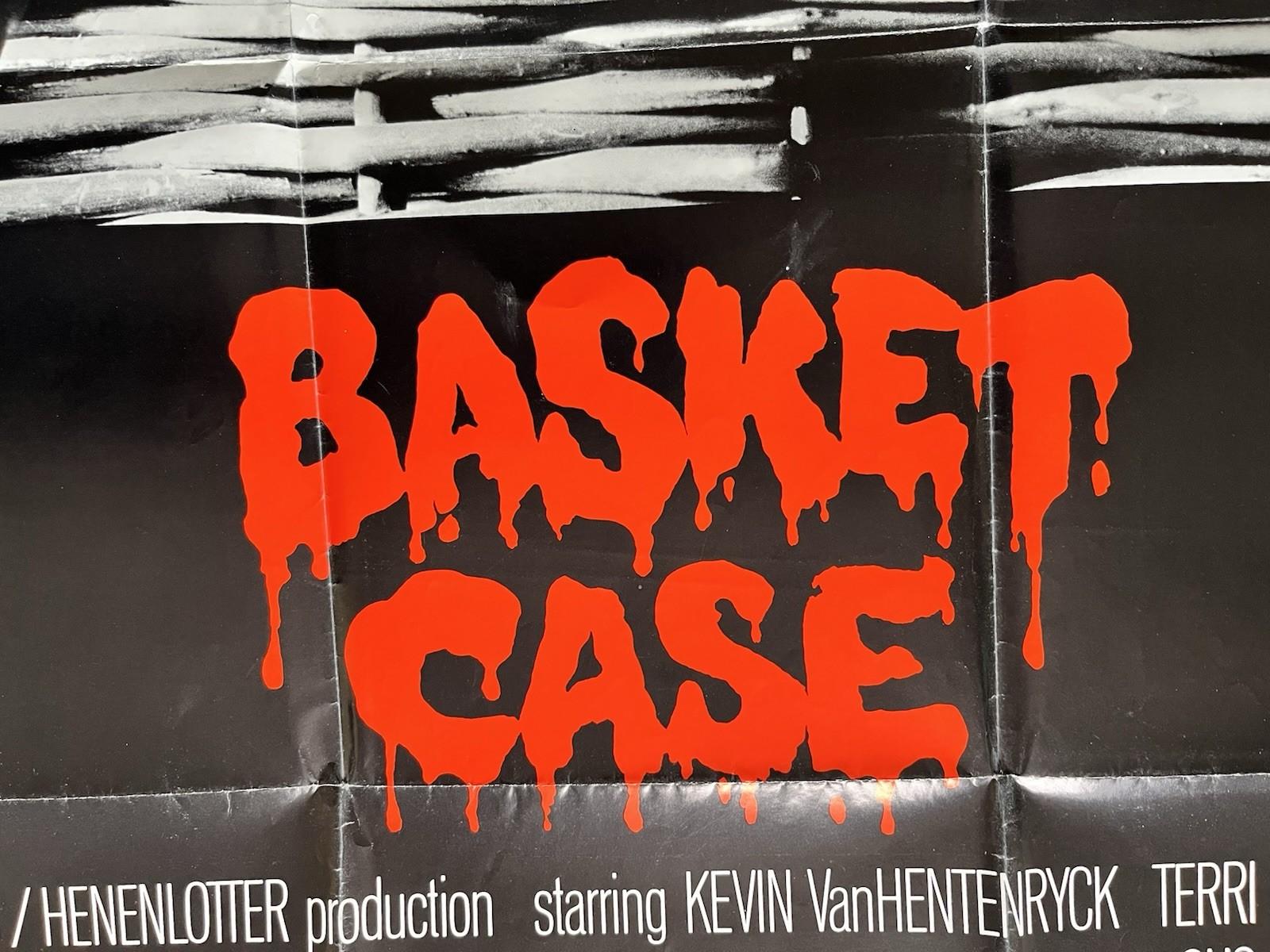 BASKET CASE 1982 ORIGINAL US ONE SHEET MOVIE POSTER SAFIR/ RUGGED FILMS SNIPE