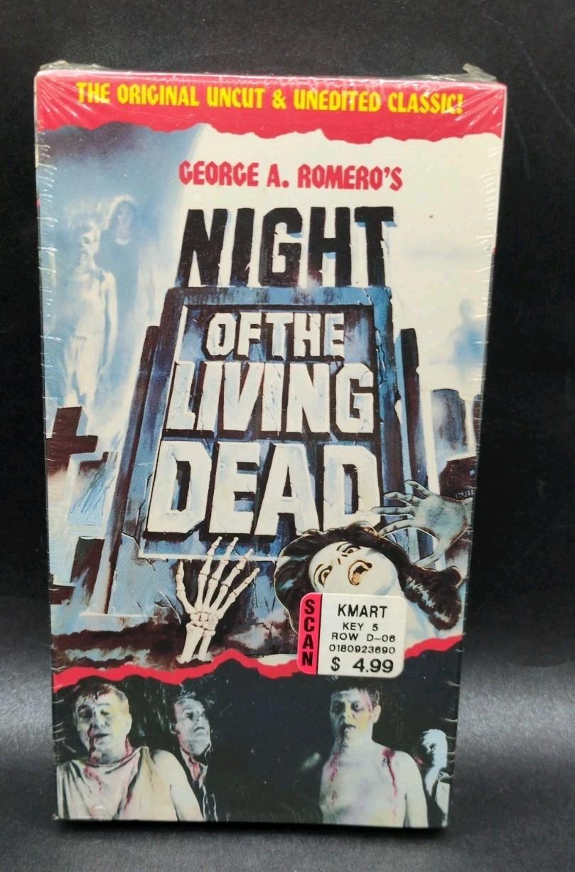 Night Of The Living Dead Vintage 1990 Sealed Brand New VHS Tape Movie Kmart
