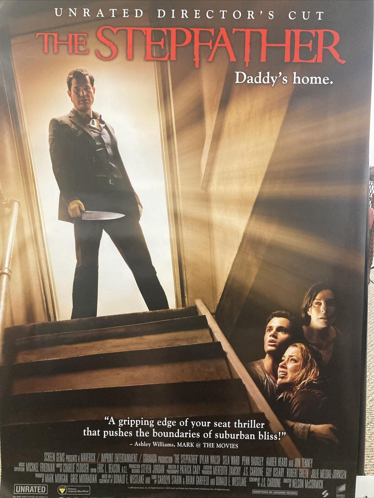 STEPFATHER 2009 Rare Original DVD Promo Movie Poster 27 X 40 Old Store Stock