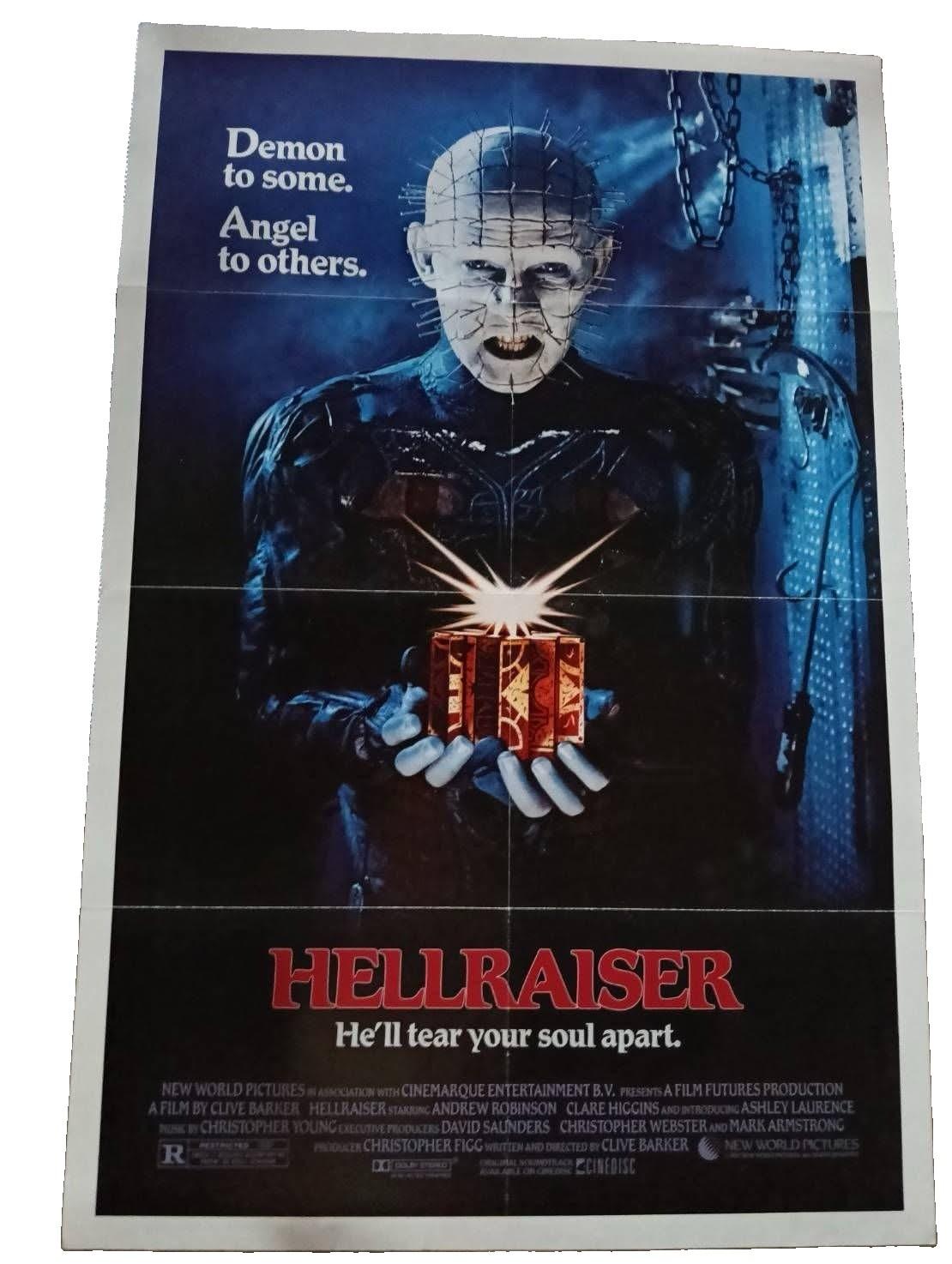 Hellraiser 1987 Movie US Original Poster 1 sheet Rare