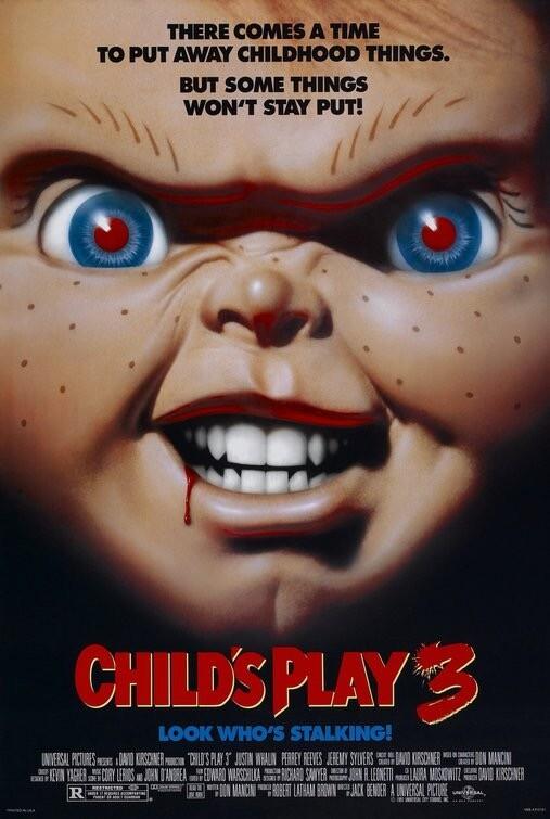 CHILD'S PLAY 3 (1991) ORIGINAL MOVIE POSTER  -  ROLLED  -  DOUBLE-SIDED