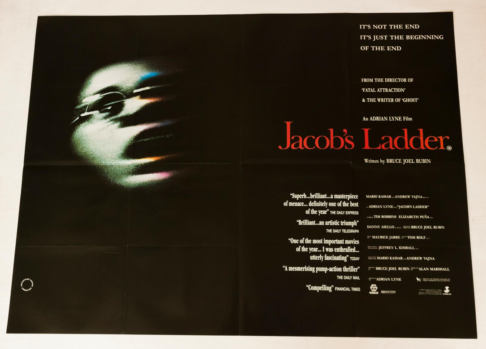 Jacob's Ladder 1990 UK Quad - Tim Robbins Elizabeth Pena Adrian Lyne Cult Movie