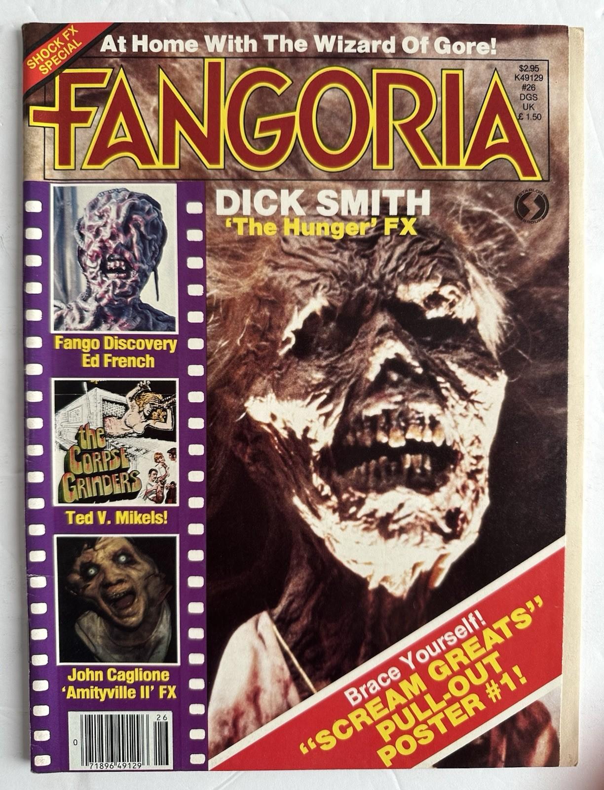 Fangoria #26 March 1983 (Starlog) Dick Smith “The Hunger” FX Cover