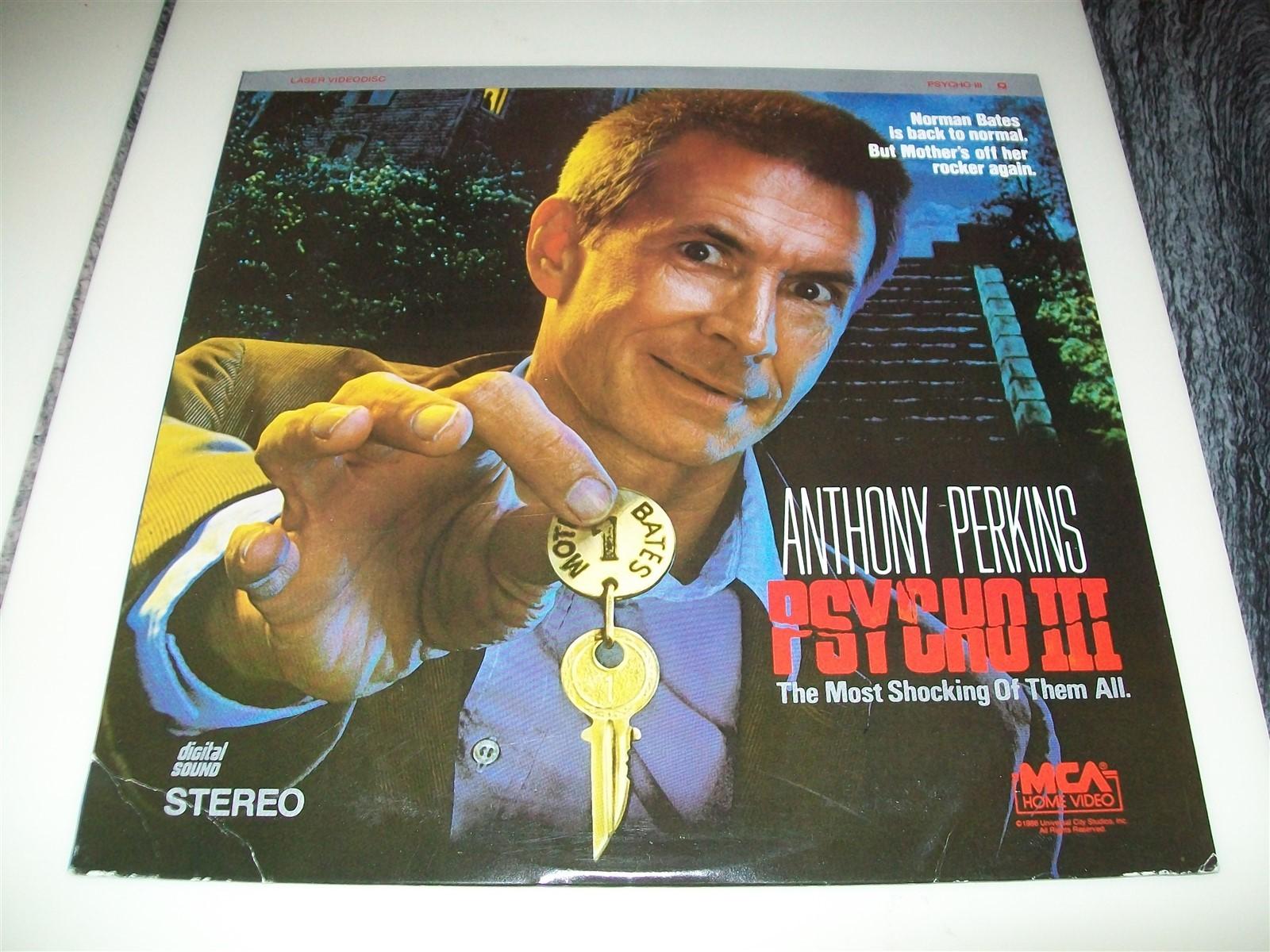 PSYCHO III Laserdisc LD VERY GOOD CONDITION RARE GREAT FILM PART 3 THREE FREAKY!