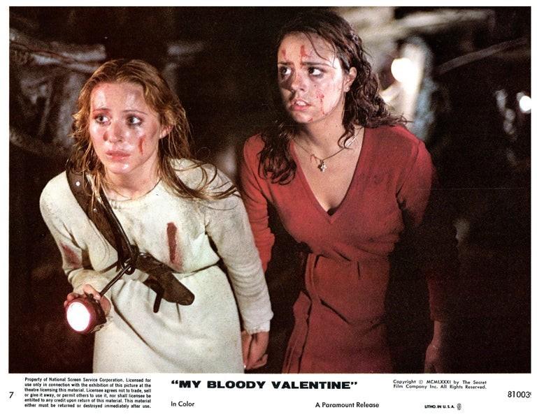 My Bloody Valentine Original Lobby Card Cynthia Dale Lori Hallier 1981 Horror 