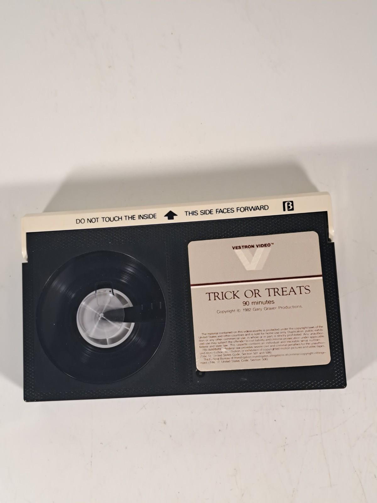 Trick Or Treats 1982 Betamax Rare Vestron Horror No Case
