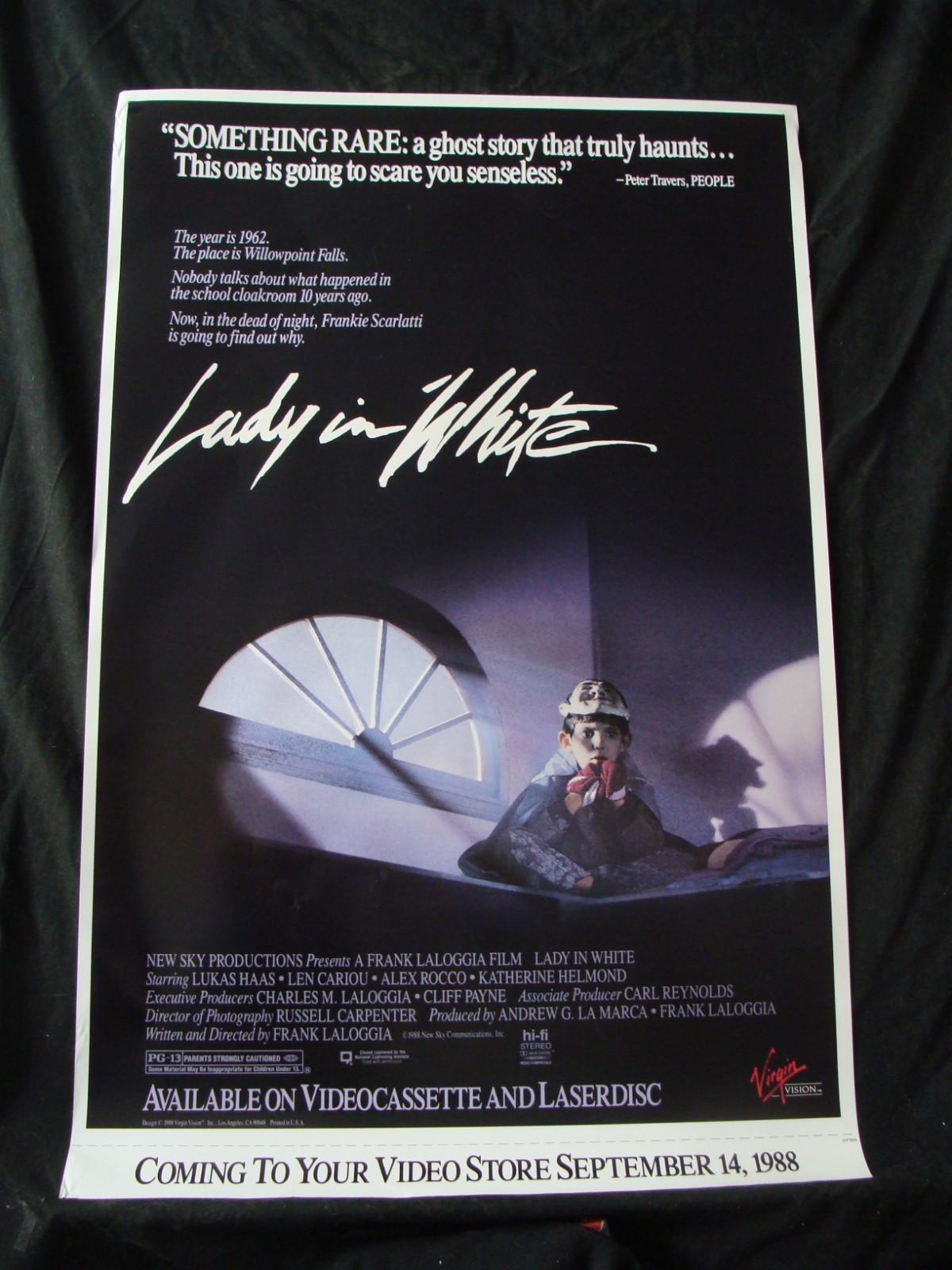 LADY IN WHITE movie poster LUKAS HAAS  original video store promo 1988