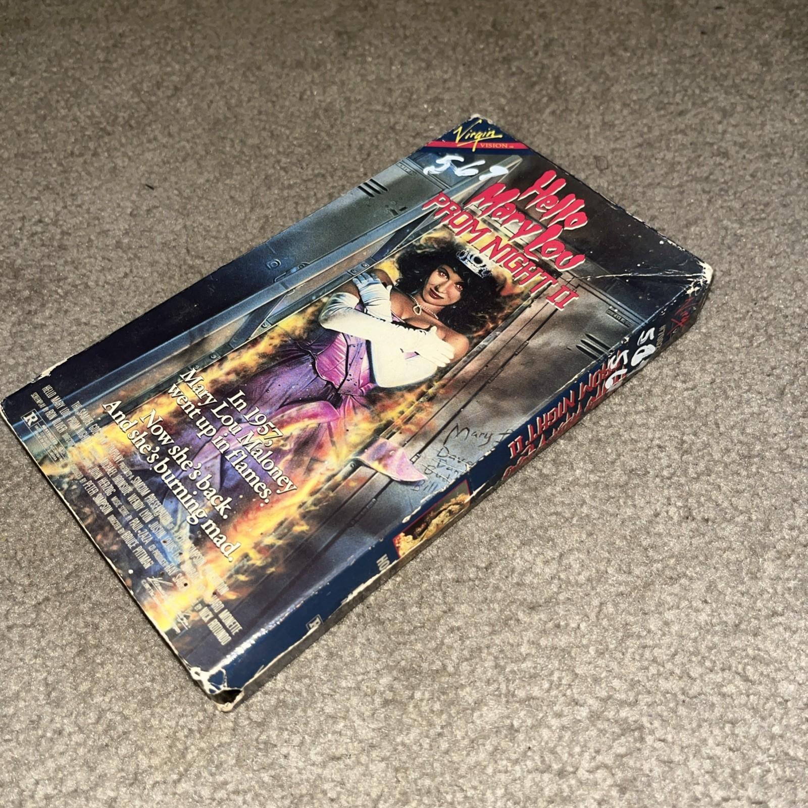 Hello Mary Lou Prom Night 2 87’ 95’ VHS Horror Slip Cult Classic Rare Collecting