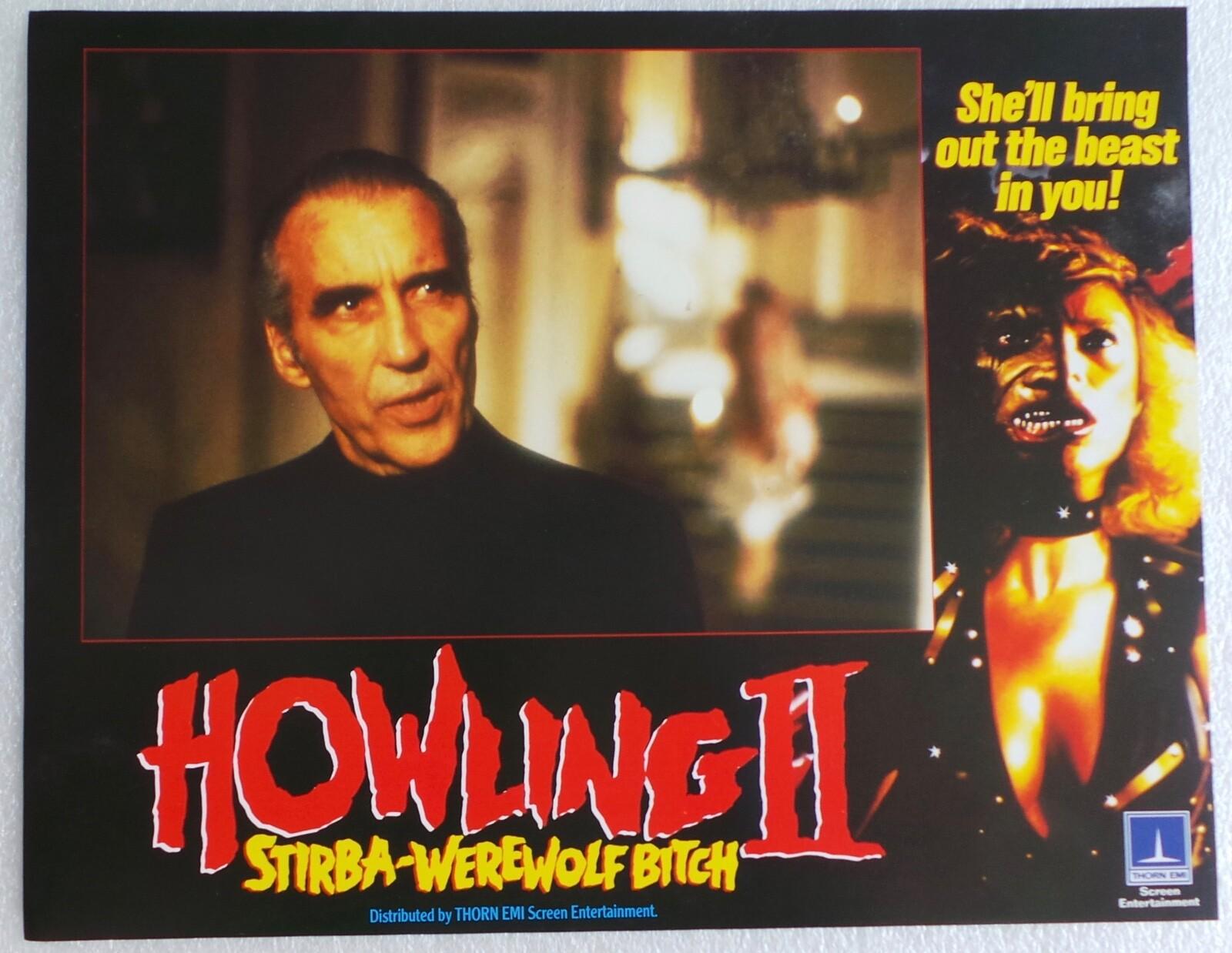 ORIGINAL 1985 LOBBY CARD 14 x 11 - 'HOWLING II - STIRBA -WEREWOLF BITCH' - #2
