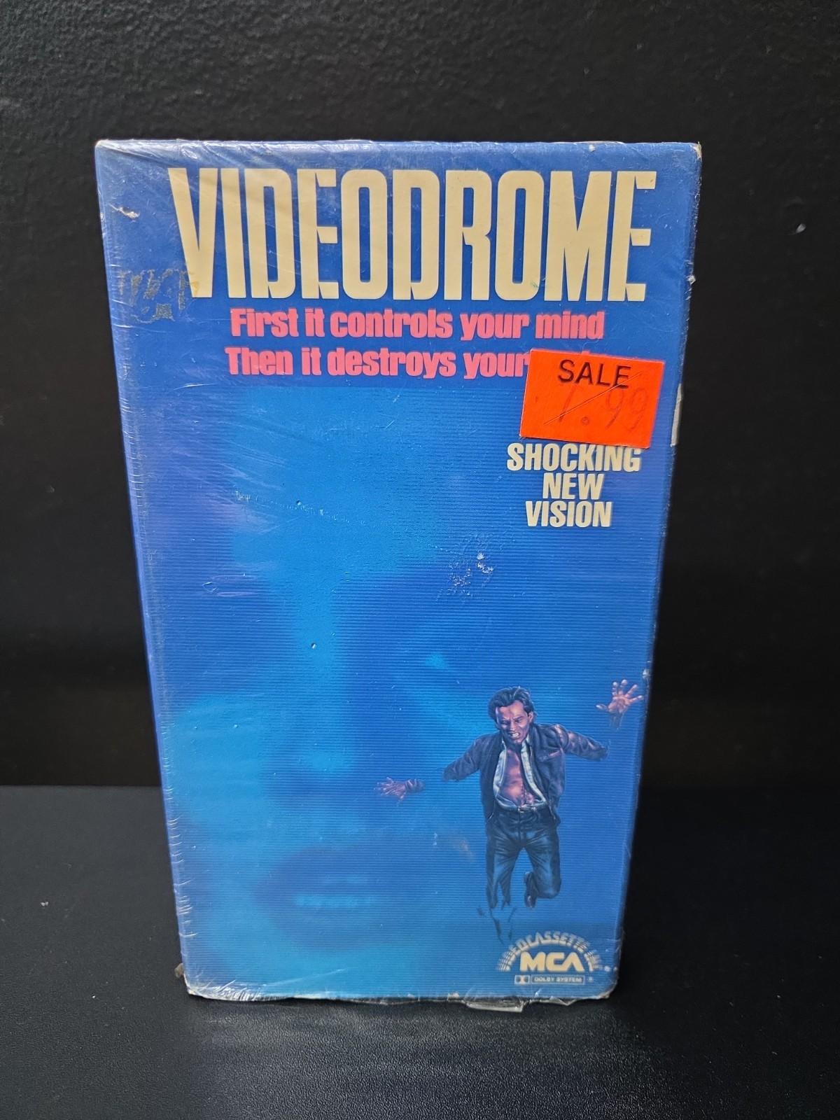 Videodrome VHS Early 'MCA Rainbow' Release W/Shrink EX RARE David Cronenberg