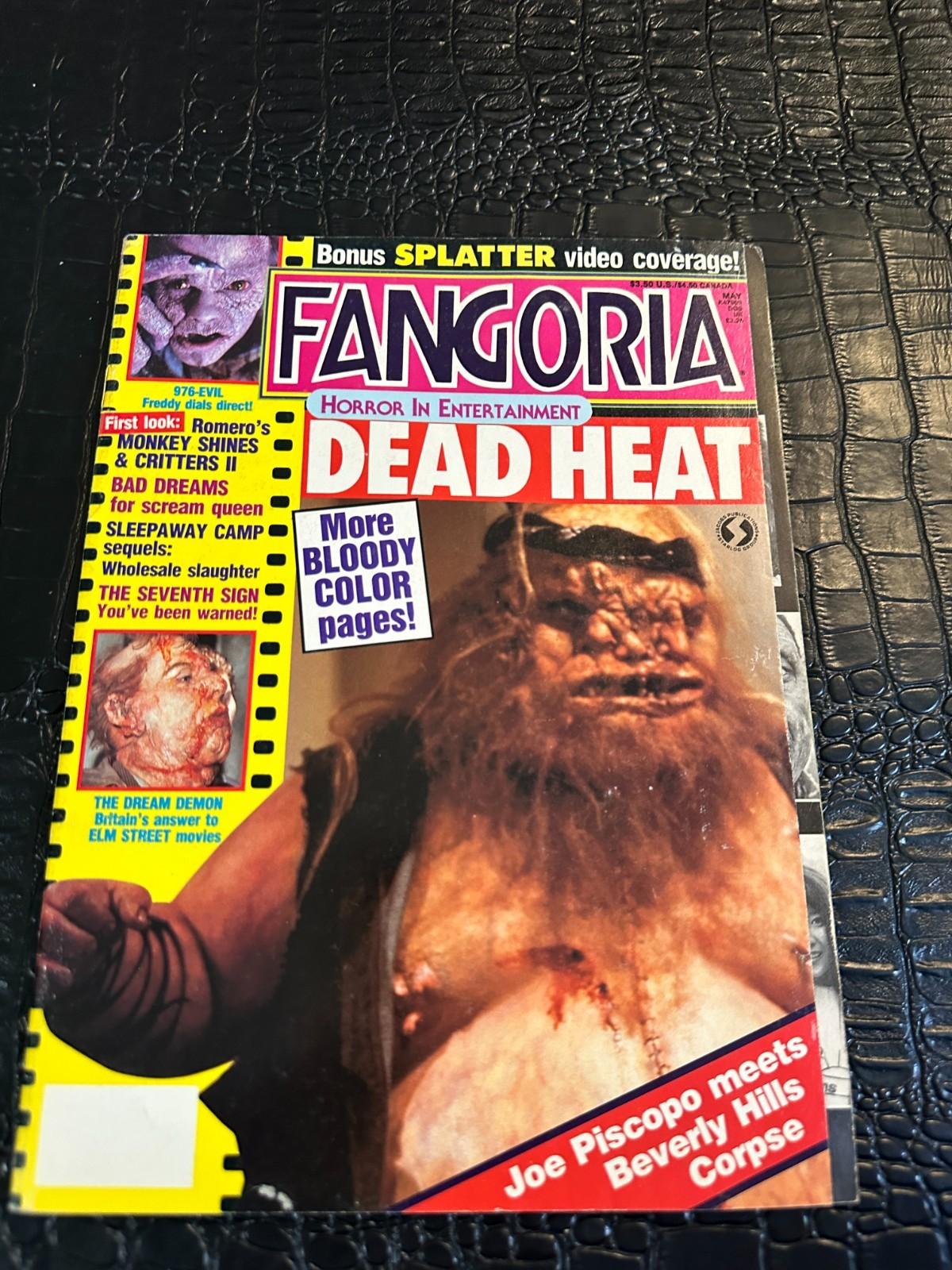 #73  FANGORIA vintage horror magazine DEAD HEAT _ 976-EVIL