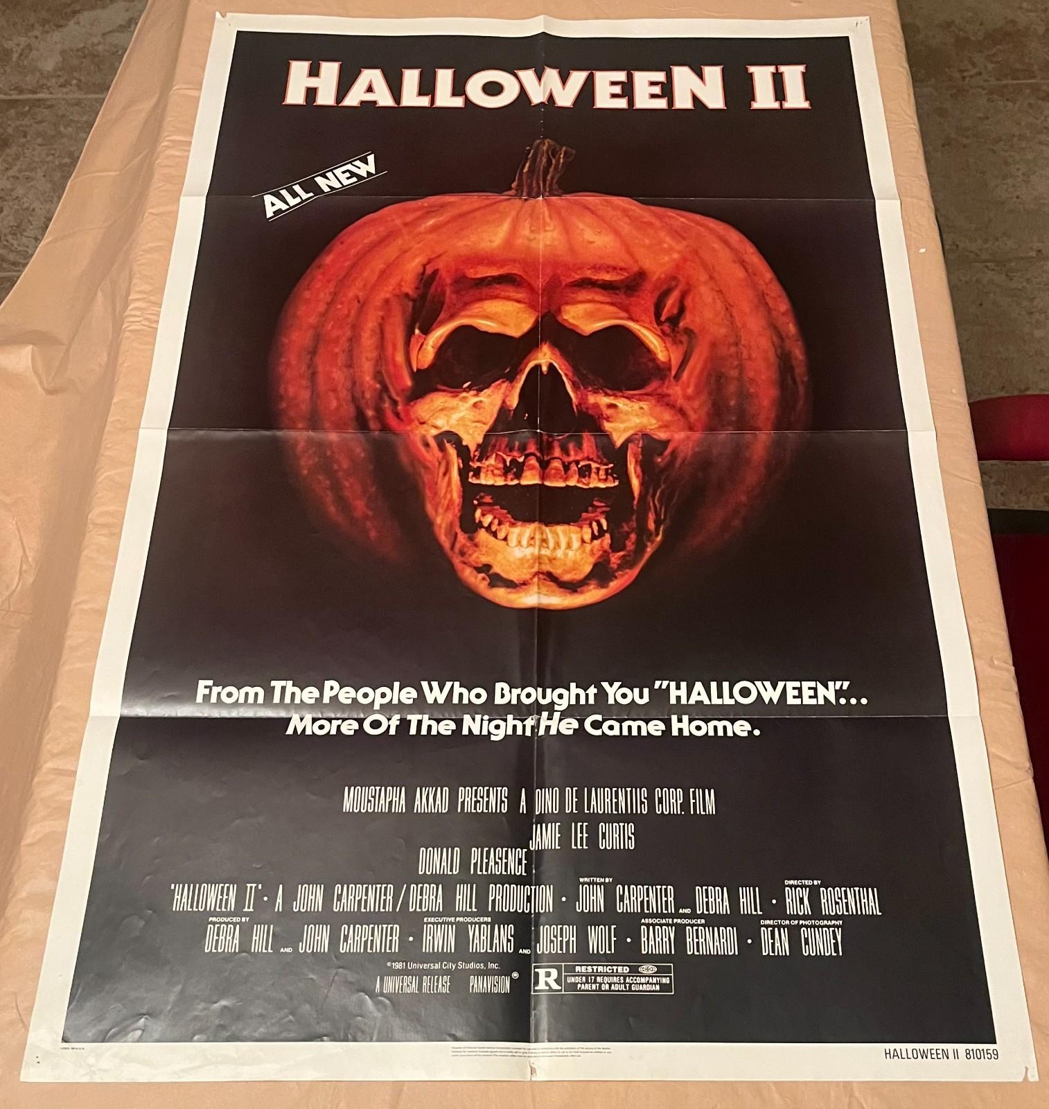Poster-Halloween 2 (1981) Original movie theater one sheet folded
