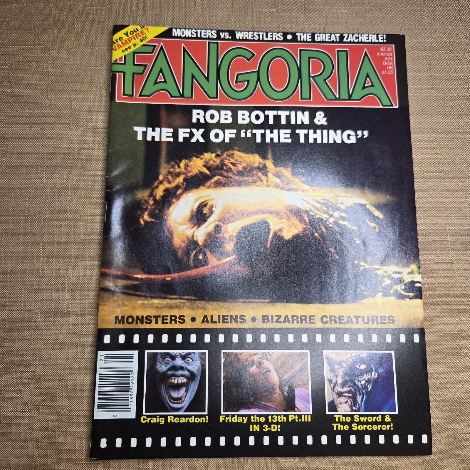 FANGORIA #21 (1982)-The Thing Cover - R.Bottin FX - Friday the 13th Pt3 UNGRADED