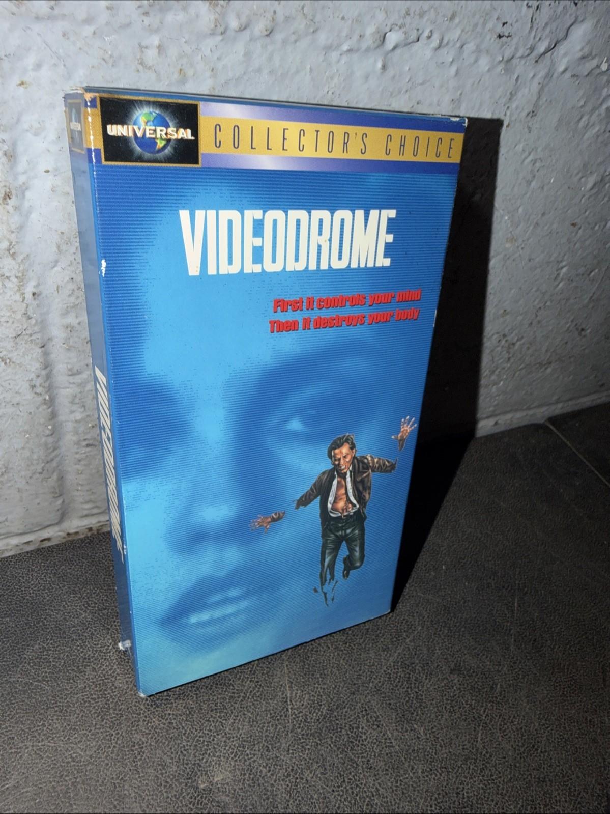 RARE Videodrome VHS Uncut/Not Rated Cronenberg Horror Slasher Director's Cut
