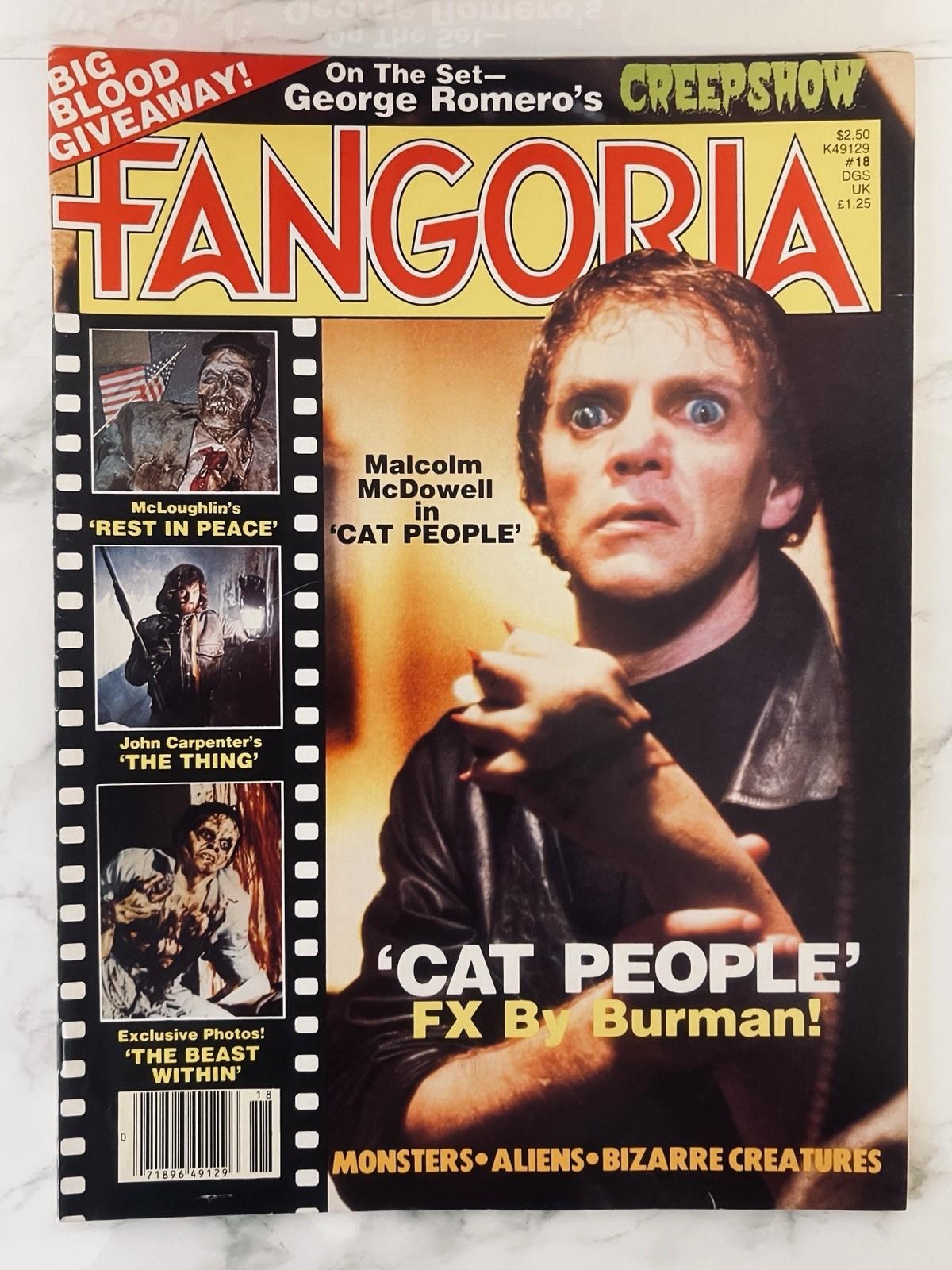 Fangoria #18 Apr 1982 Cat People Creepshow The Thing Beastmaster Vintage Horror