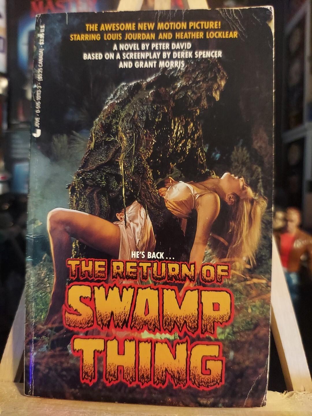 The Return of SWAMP THING paperback novelization 80's rare DC Peter David