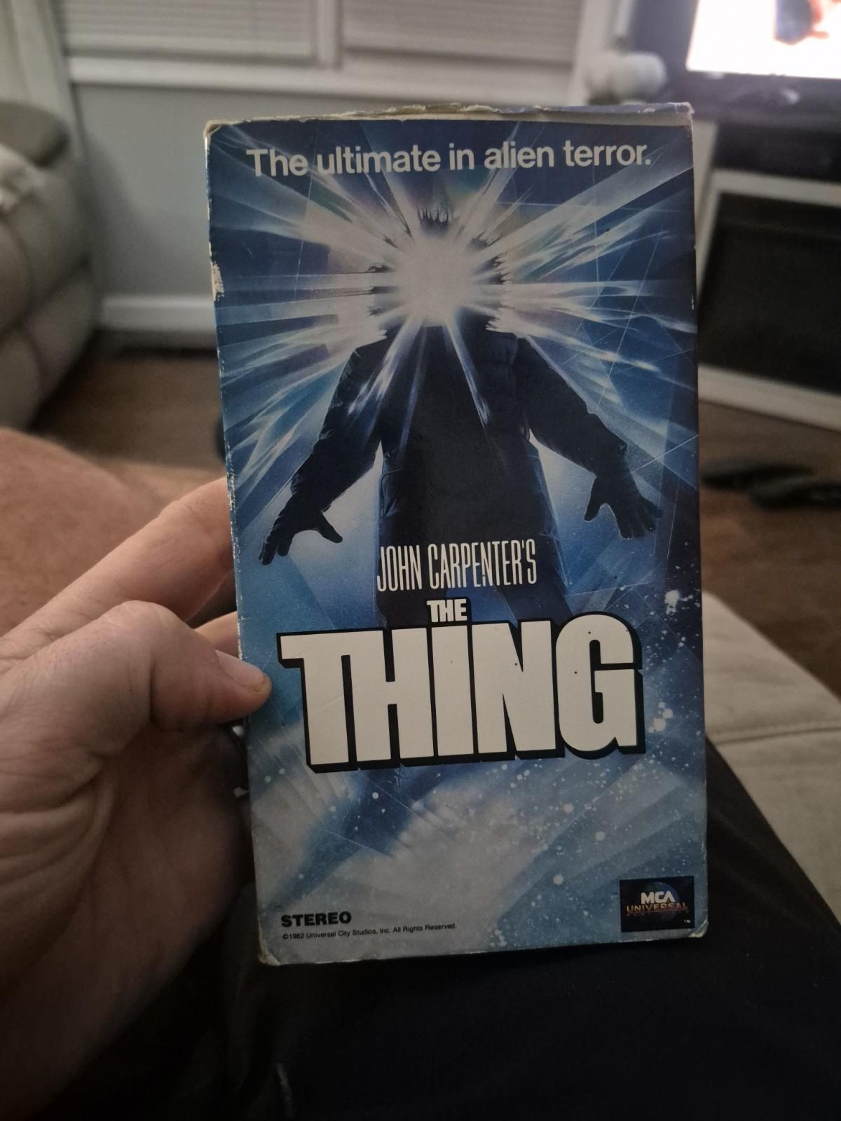 Thing (1982) (VHS, 1982) John Carpenter Kurt Russel Rare Cult