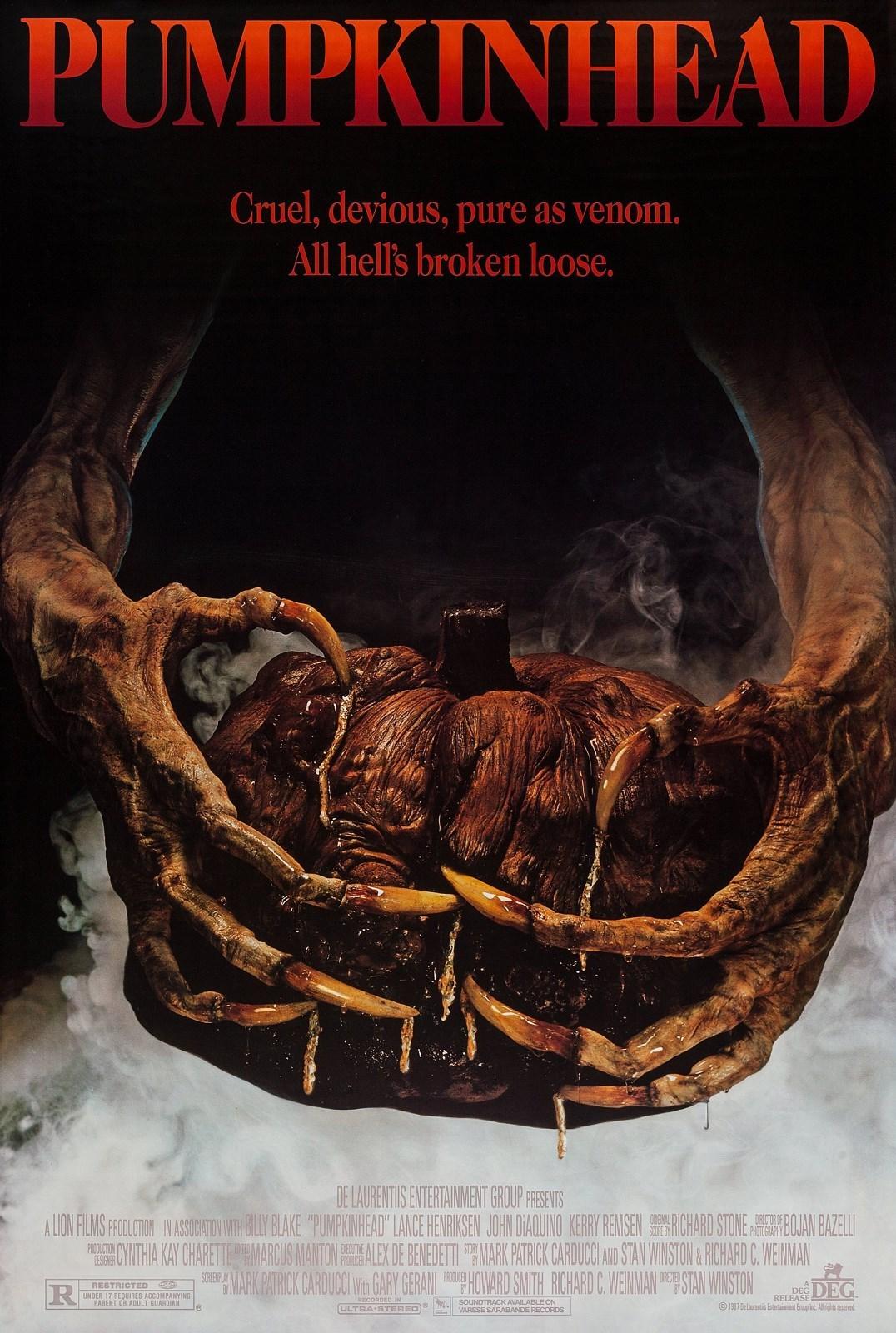 PUMPKINHEAD (1988) ORIGINAL INTERNATIONAL MOVIE POSTER  -  ROLLED