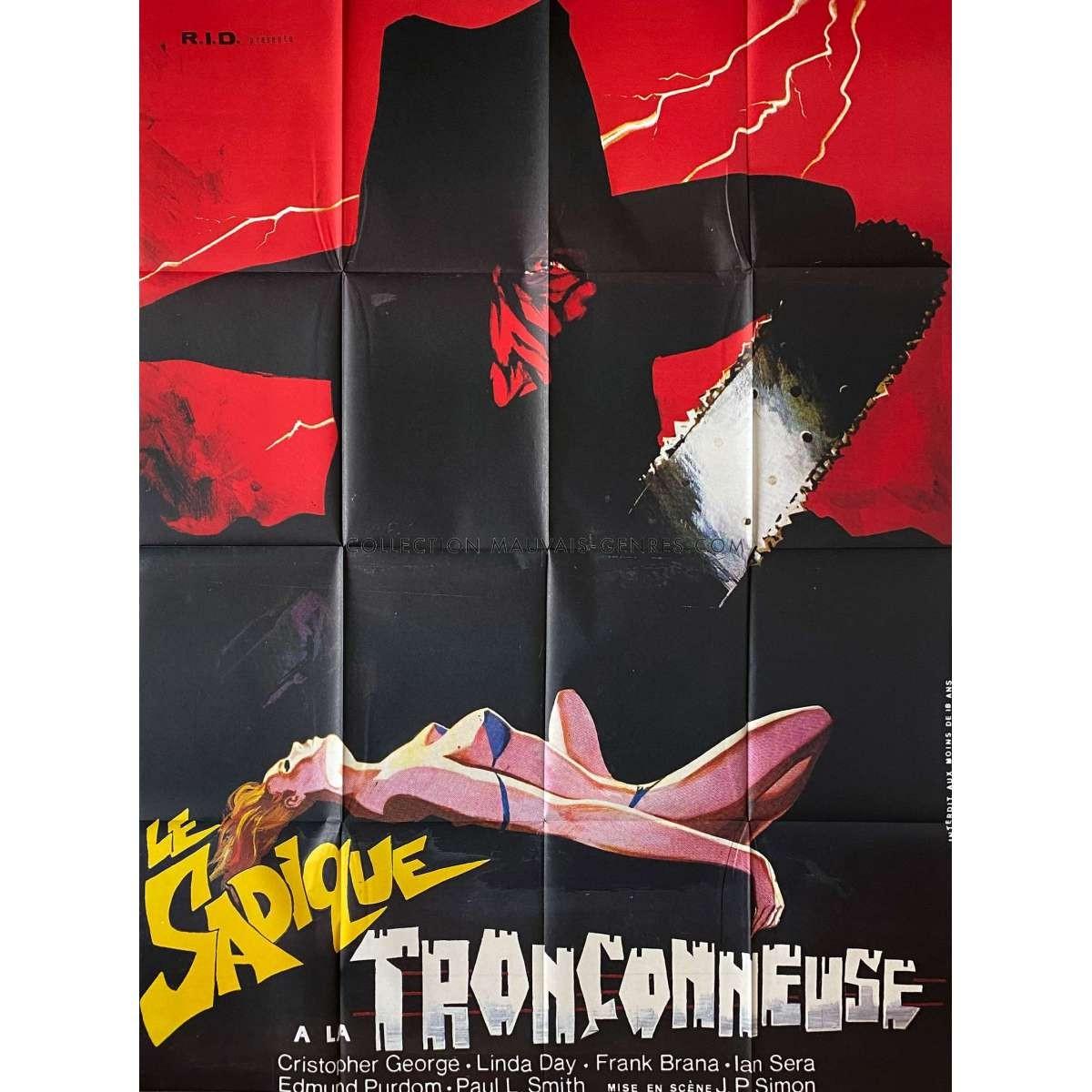 PIECES Movie Poster  - 47x63 in. - 1982 - Juan Piquer Simón, Christopher George