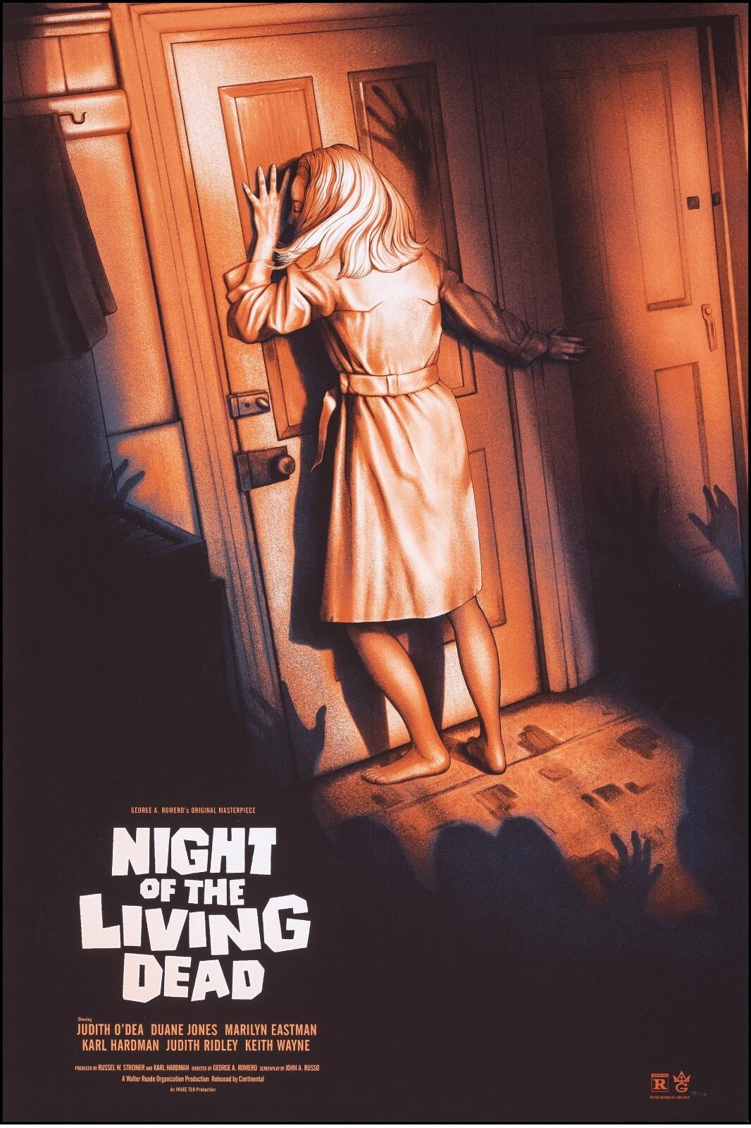 1968 Night Of The Living Dead Original Movie Art Print Poster 24x36 S. Deck 2018