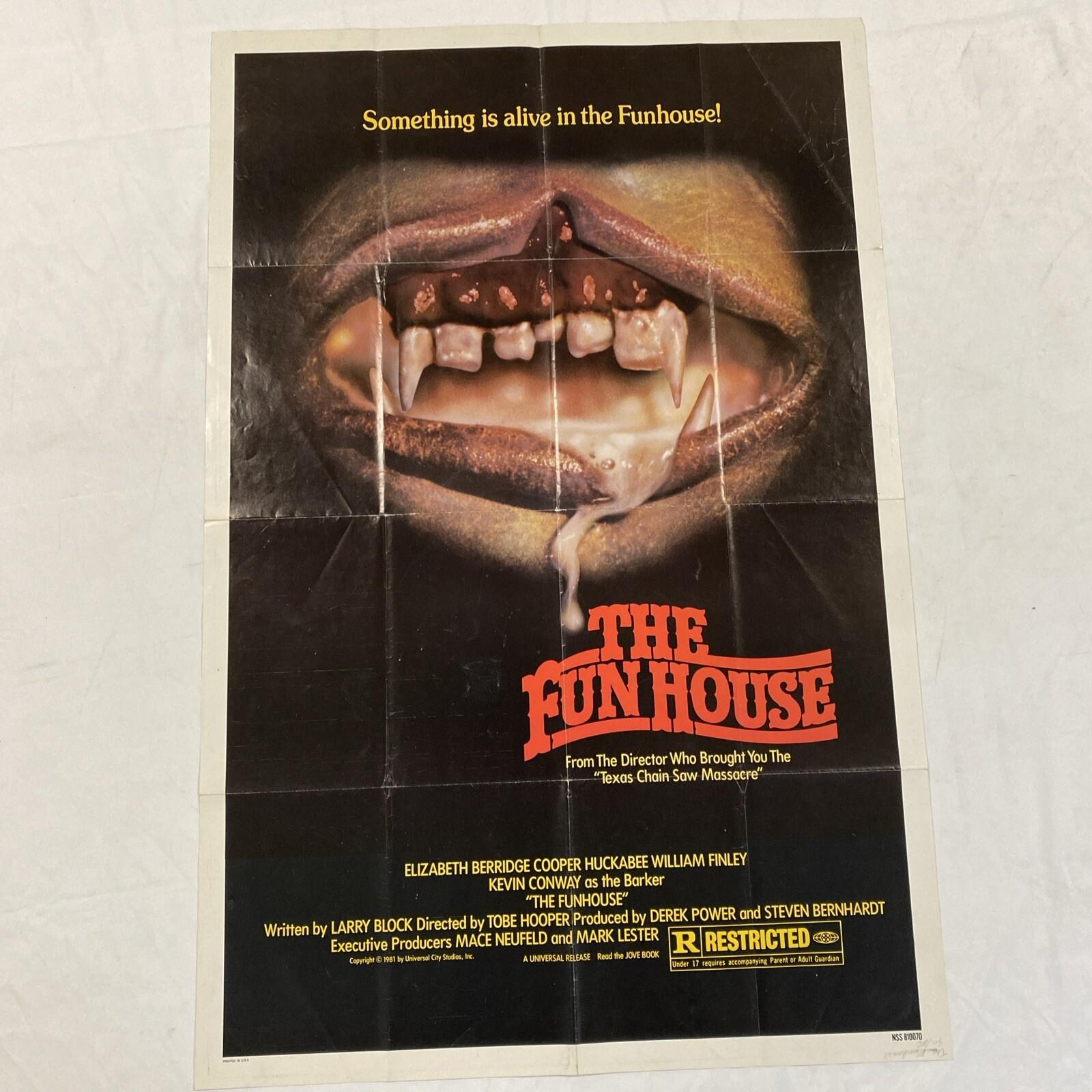 The Fun House Original 1981 One Sheet Movie Poster Vintage HORROR LOWEST PRICE