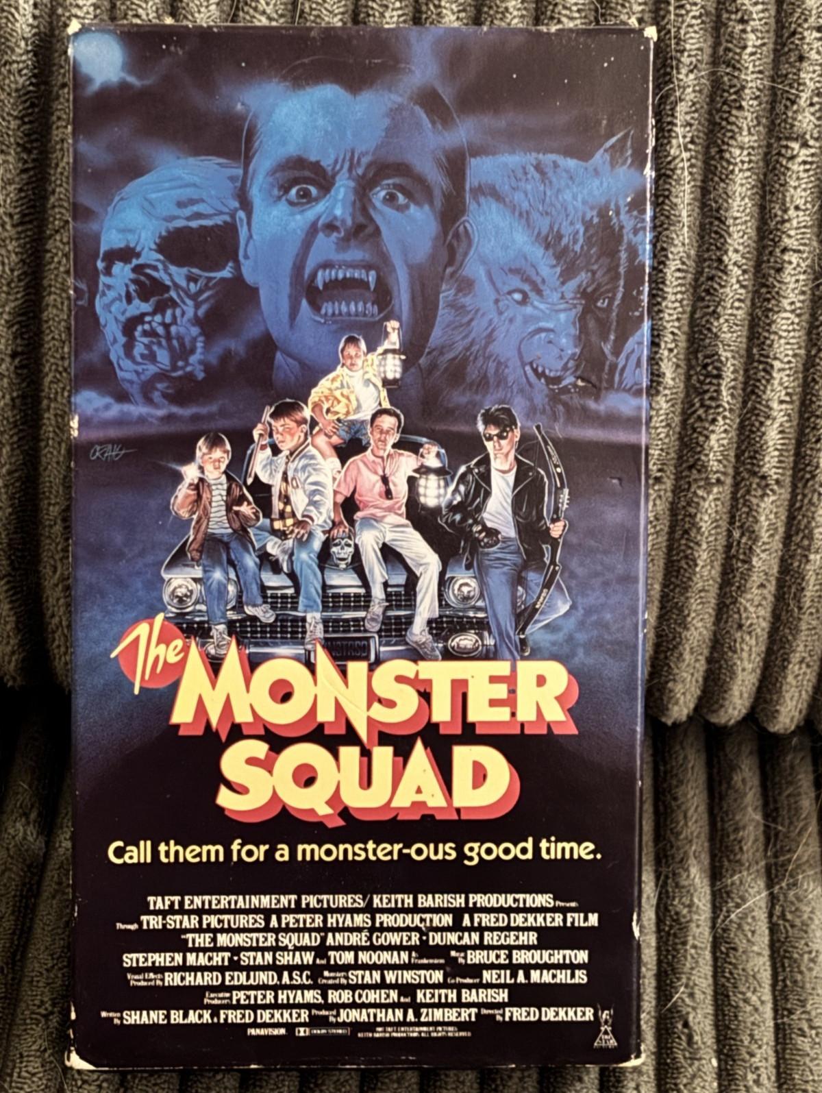 The Monster Squad (1987) Original Vestron VHS NTSC PG-13 Hi-Fi Stereo.